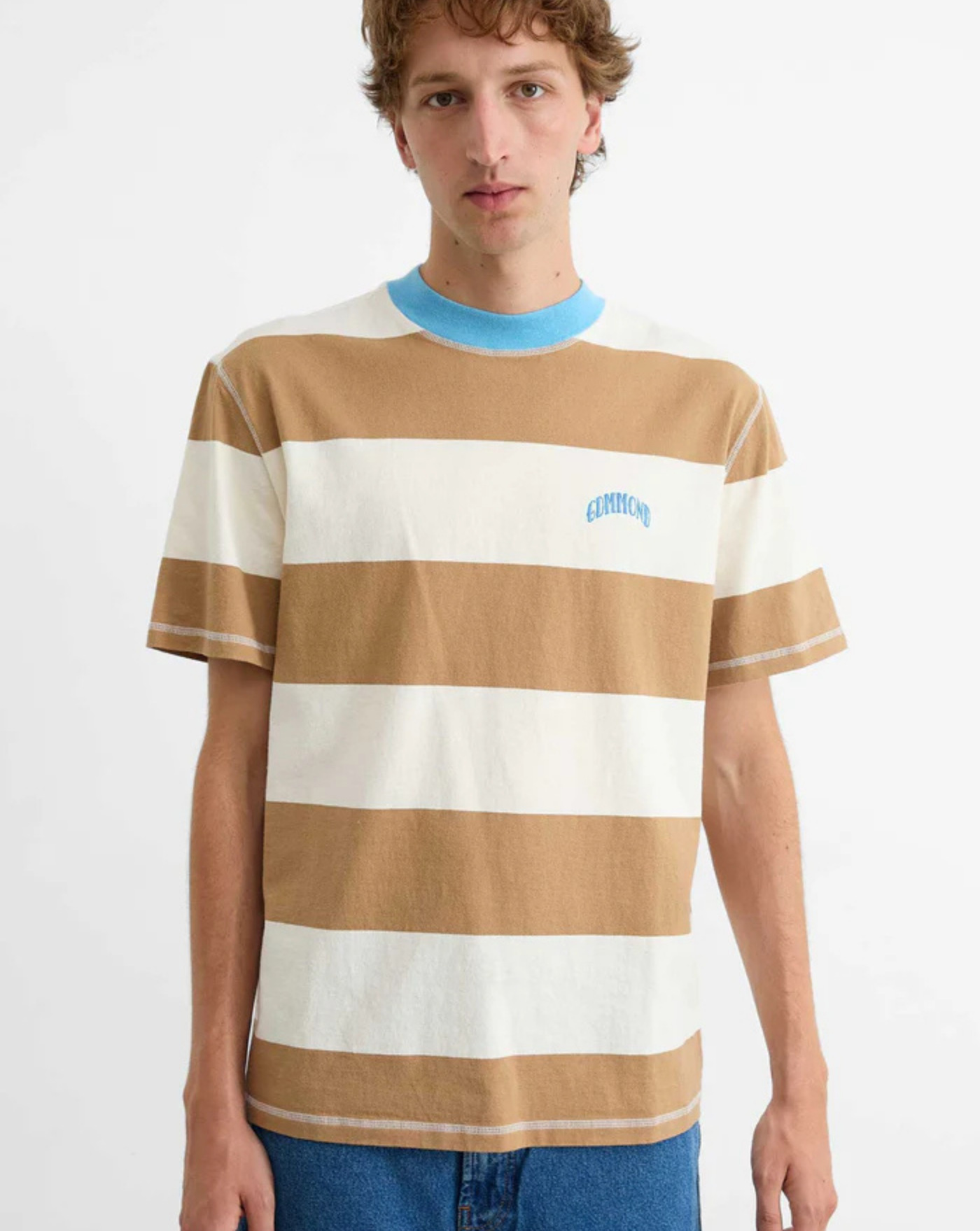 Camiseta Edmmond Striped Top 3253004750 PLAIN BROWN EDMMOND 