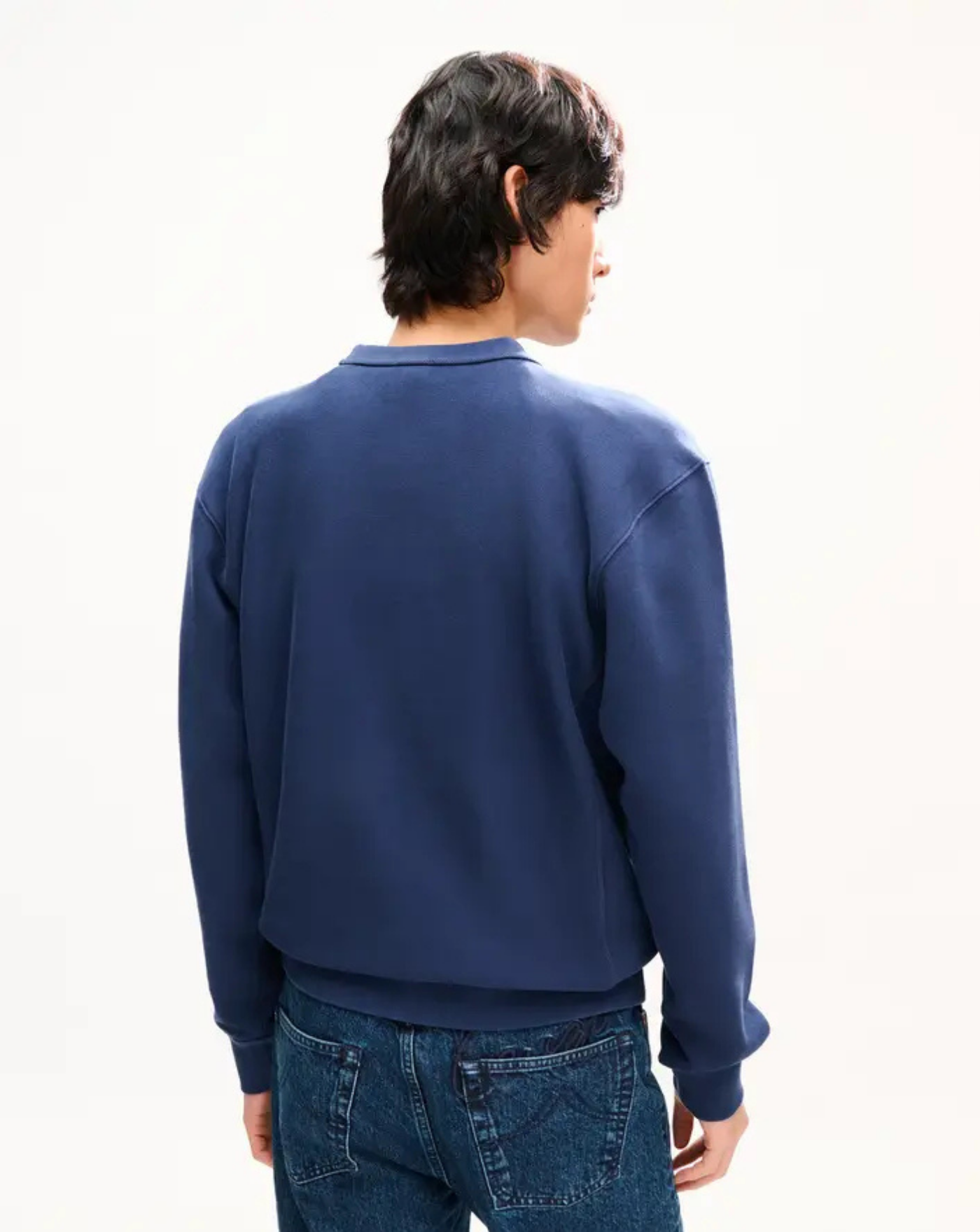 Sudadera de algodón bordada 'KENZO Tulip'<BR/><BR/> FG65TS2934SK 79 BLUE BLACK KENZO 