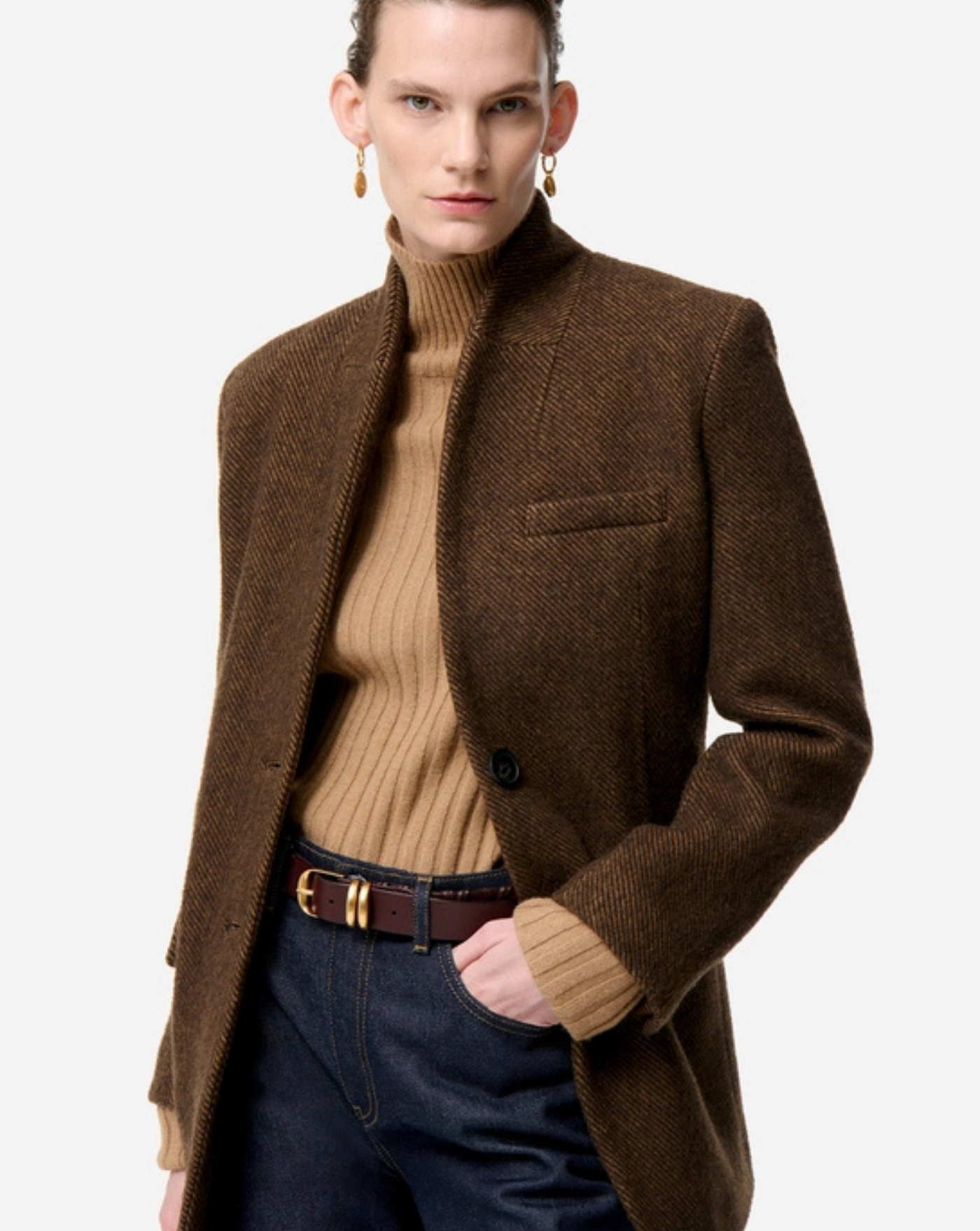 Americana Vanessa Bruno Jovanka 5HVA36 V02109BROWN VANESSA BRUNO 