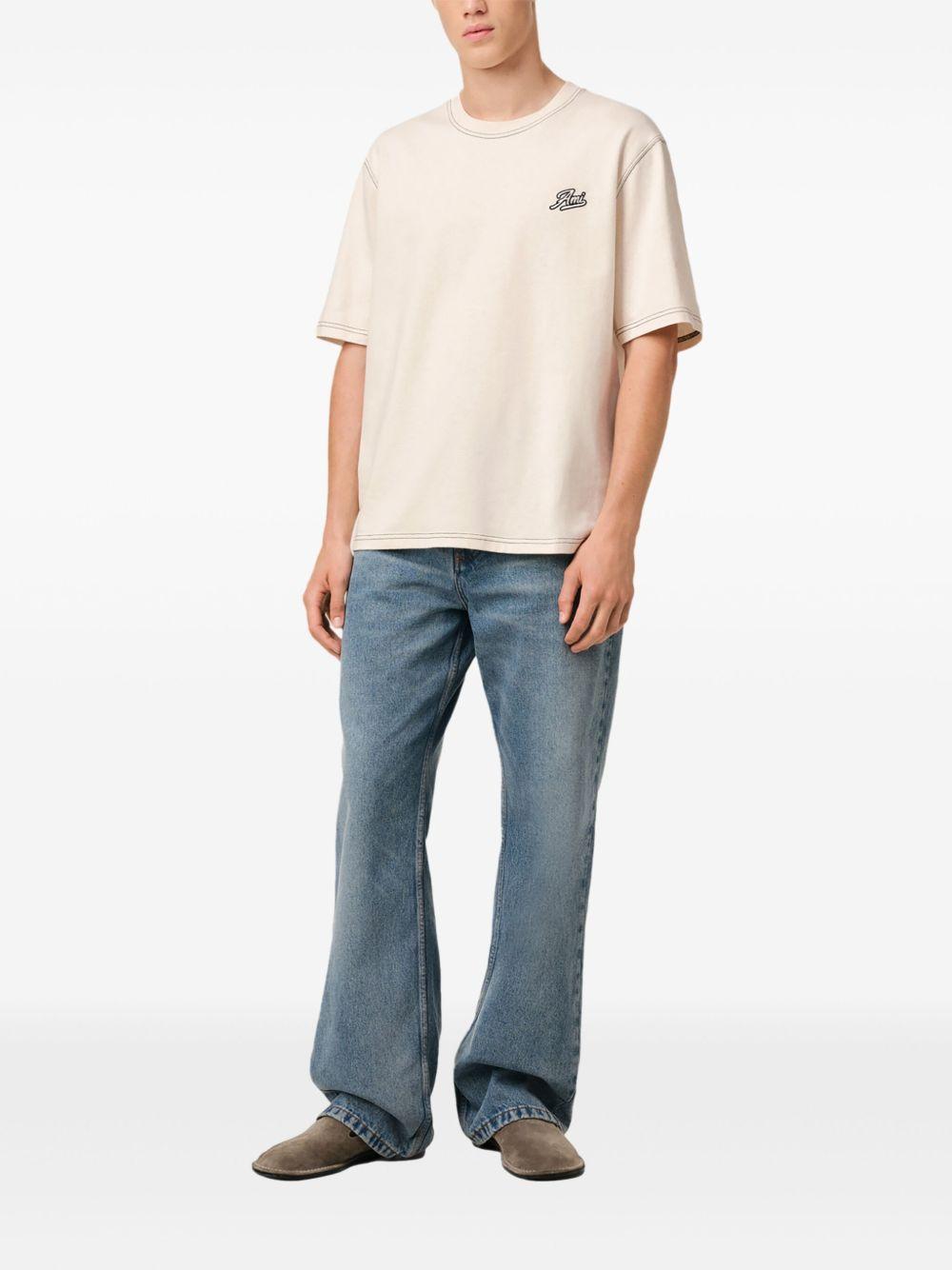 Camiseta Ami Paris Logo HTS029JE0118 136 AMI PARIS 