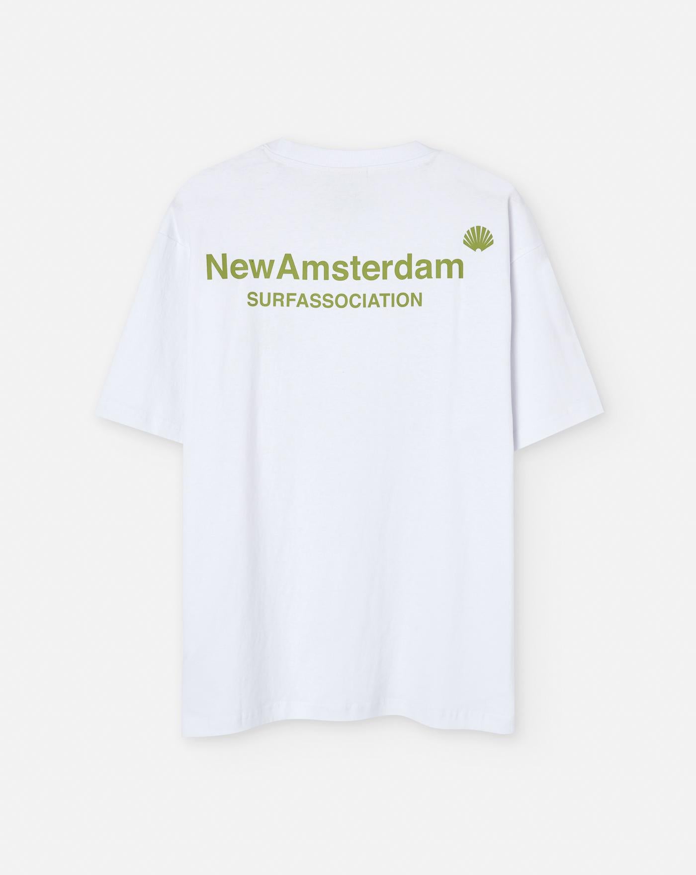 Camiseta New Amsterdam Logo Tee 2501086001 WHITE/GREEN NEW AMSTERDAM 