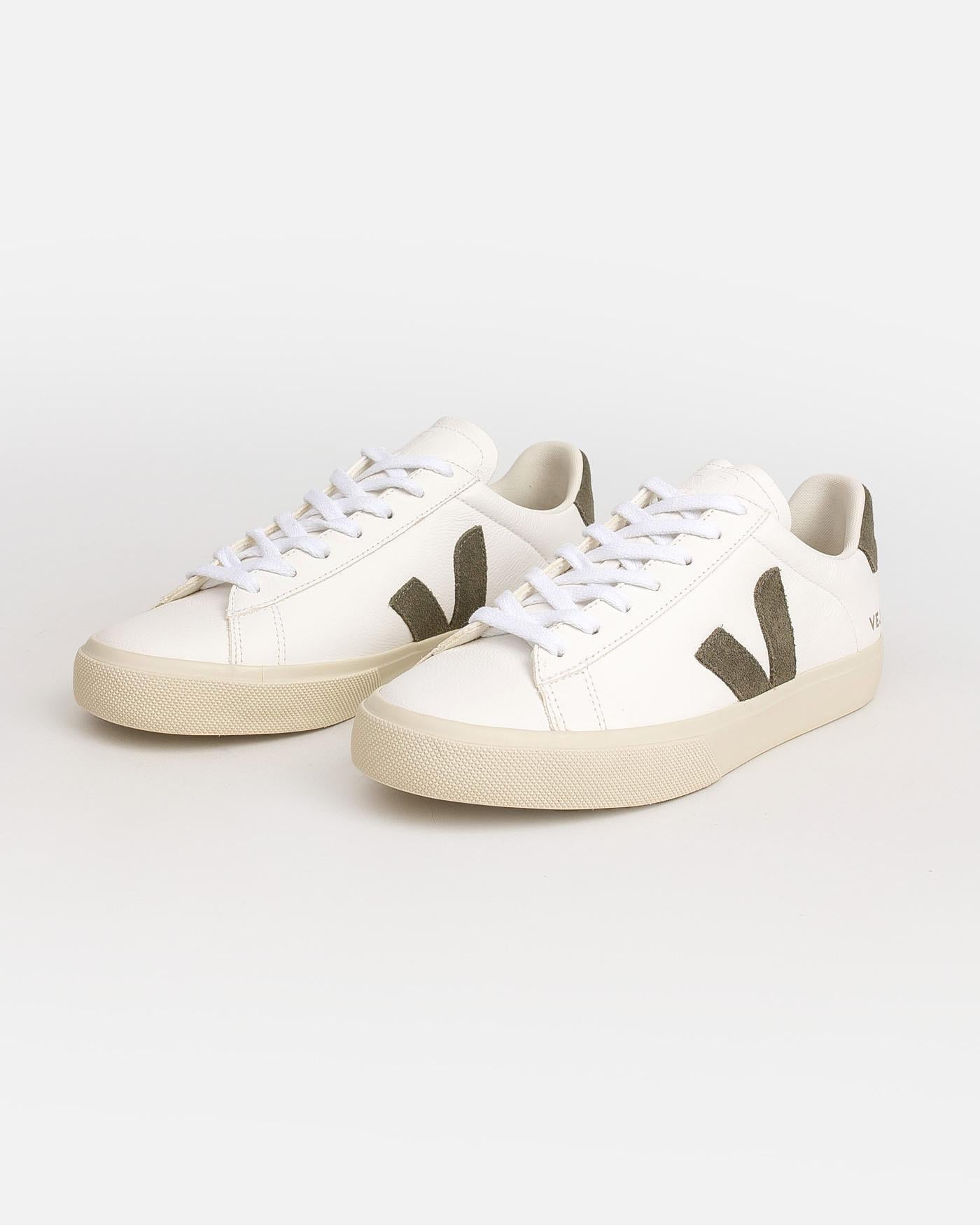 Zapatillas Veja Campo Leather Extra White Kakhi CP0502347B EXTRA-WHITE-KAKHI VEJA 