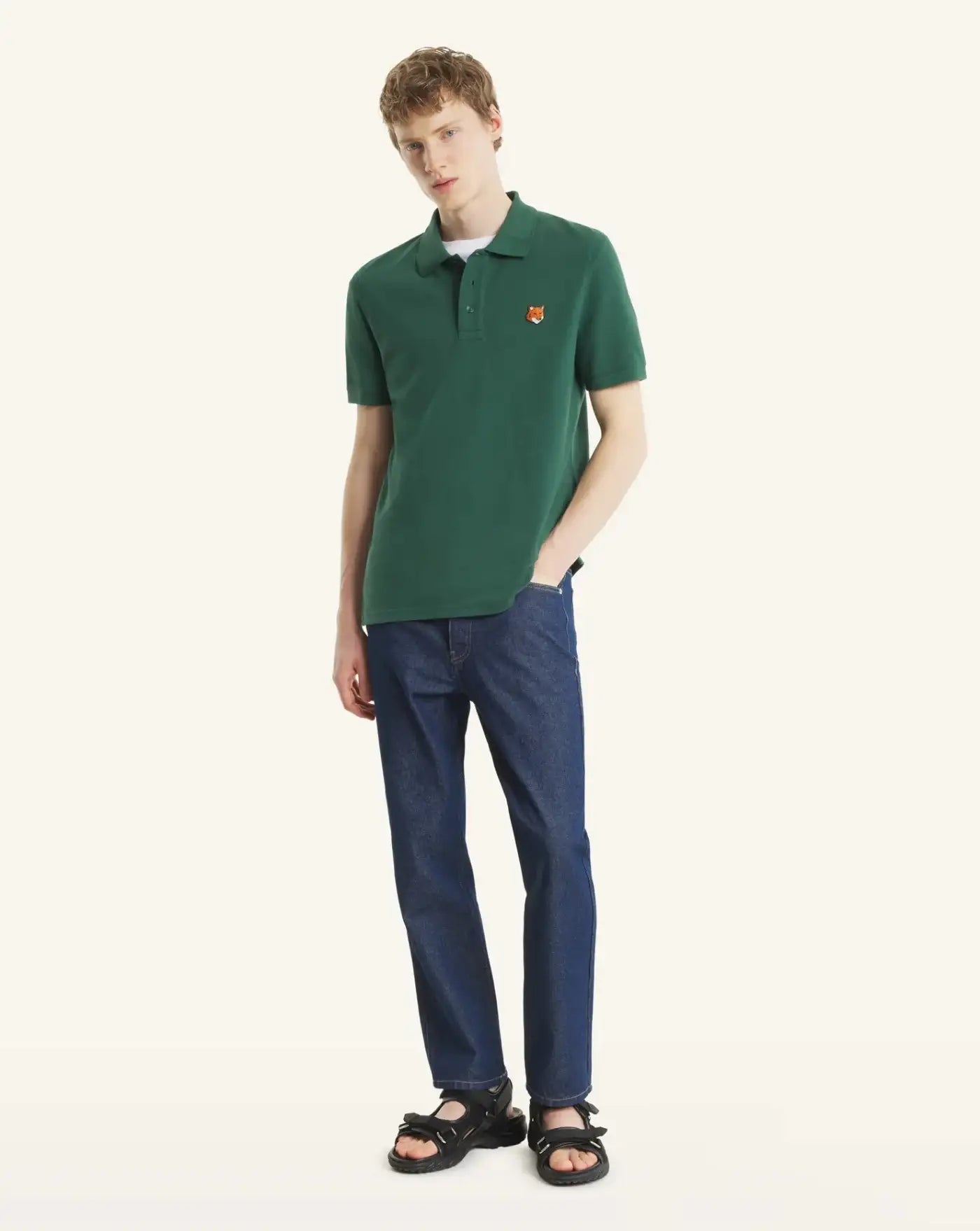 Polo Maison Kitsune Fox Head PM00209KP0002 P399 MAISON KITSUNE 