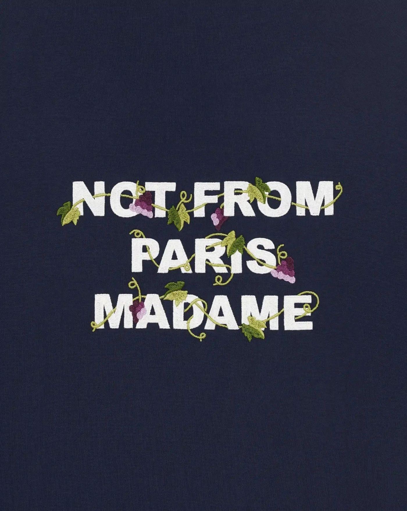 Camiseta Drole de Monsieur Vine Embroidered Slogan T-shirt TS327 CO248 NY DROLE DE MONSIEUR 