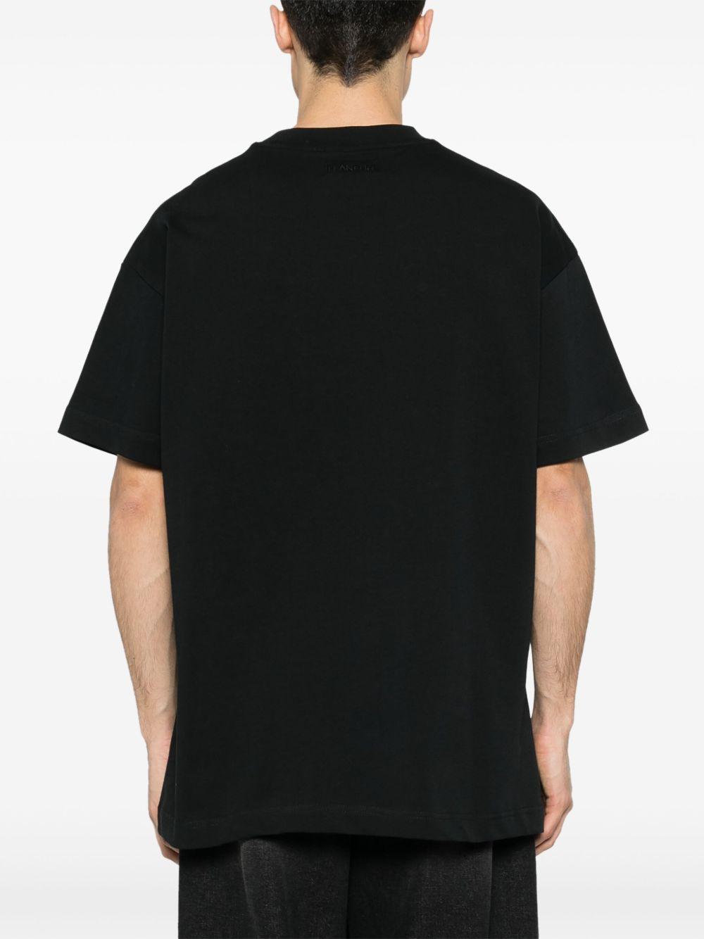 Camiseta Flâneur Floral Watercolor F13030 BLACK FLANEUR 