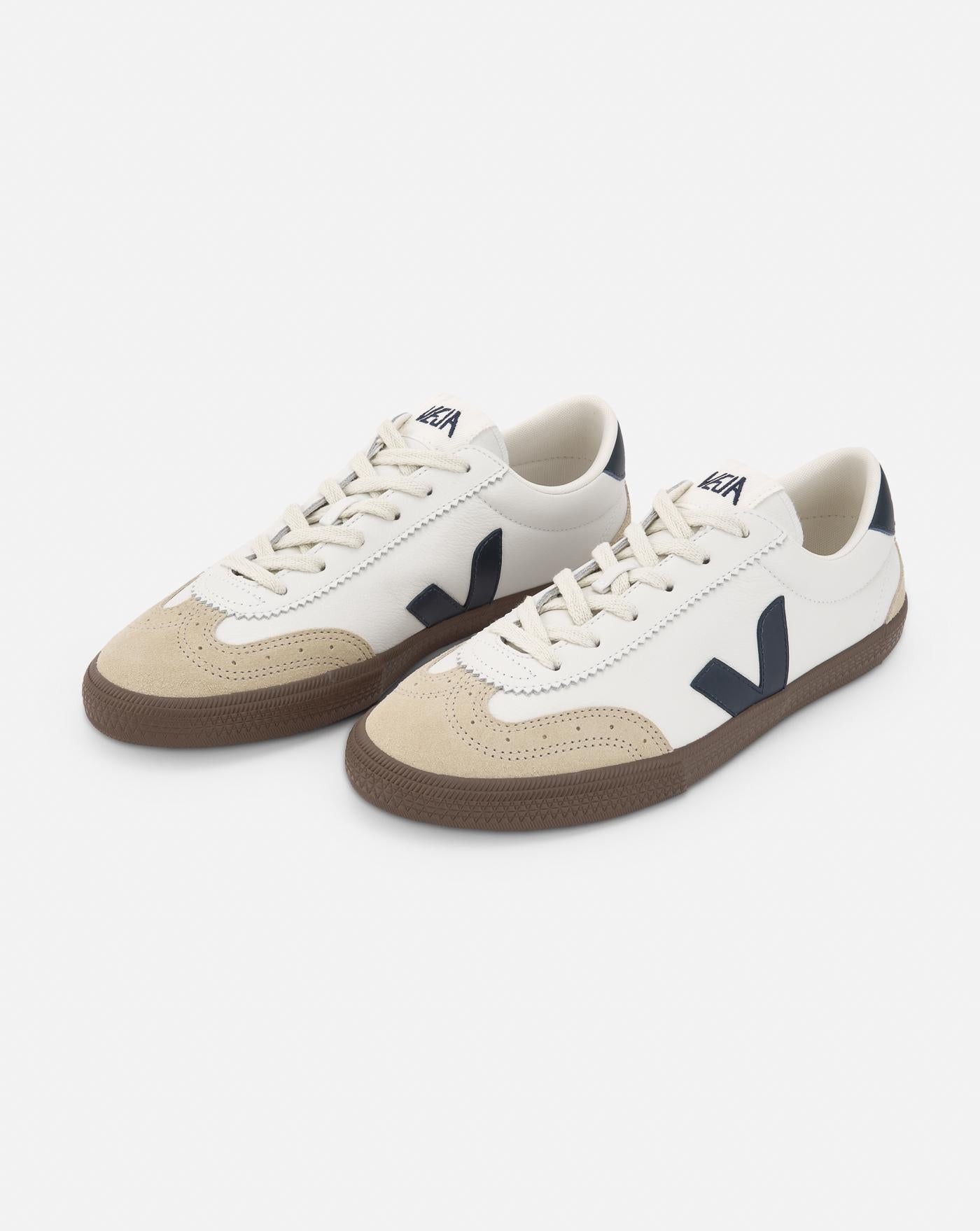 Zapatillas Veja Volley O.T Leather White Nautico Bark VO2003531B WHITE-NAUTICO VEJA 