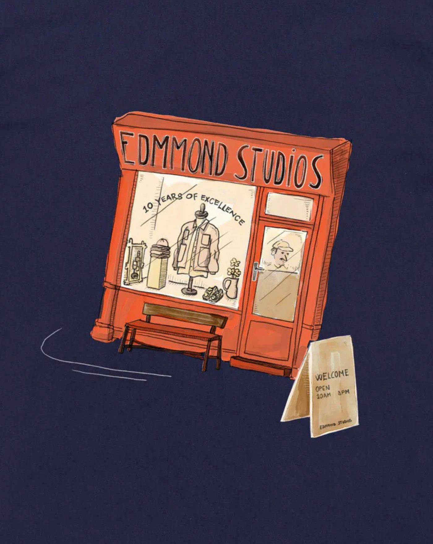 Camiseta Edmmond Tcc Store 3253020590 PLAIN NAVY EDMMOND 