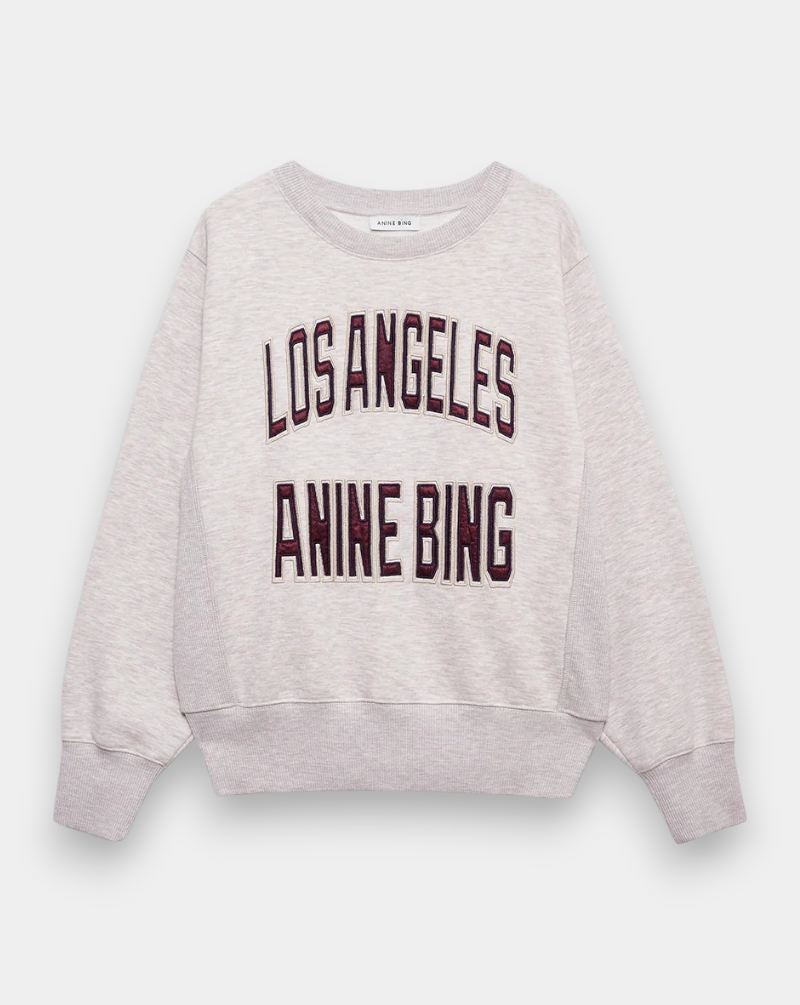 Sudadera Anine Bing Harry Shrunken A0811677BGI15 BEIGE ANINE BING 