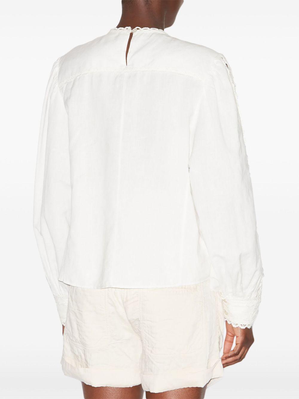 Camisa Isabel Marant Valmira HT0581FAC1J14E 20WH ISABEL MARANT 