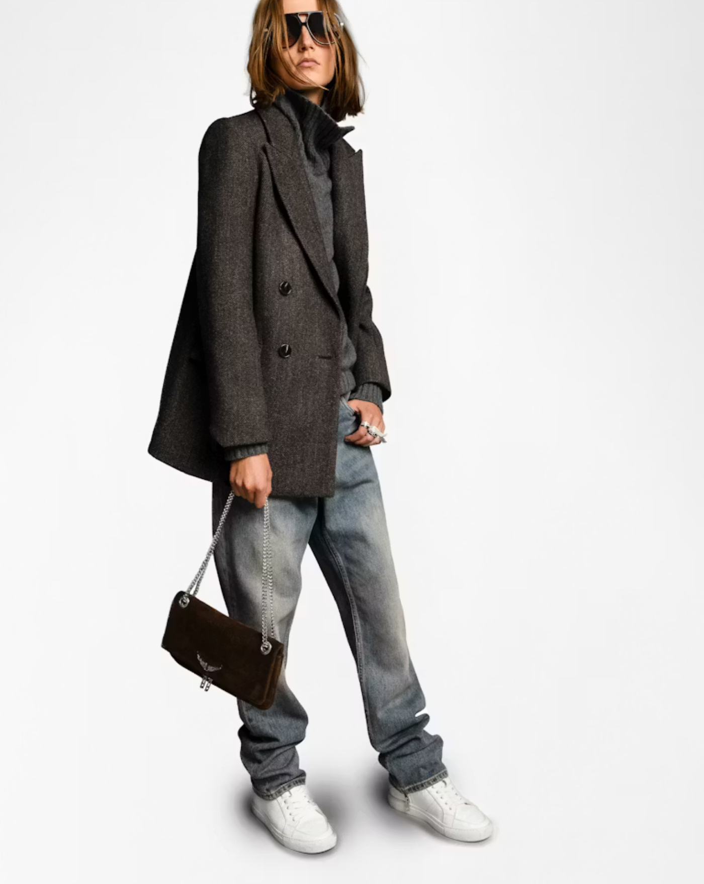 Bolso Zadig & Voltaire Rock II Suede LWBA04200 214 ZADIG & VOLTAIRE 