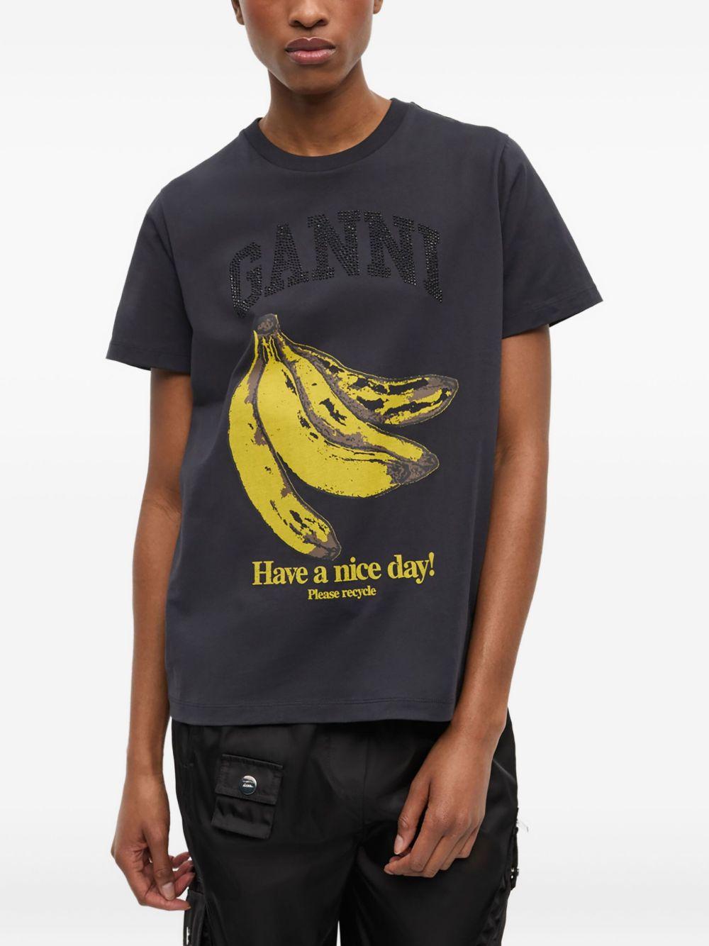 Camiseta Ganni Banana T4238 252 GANNI 