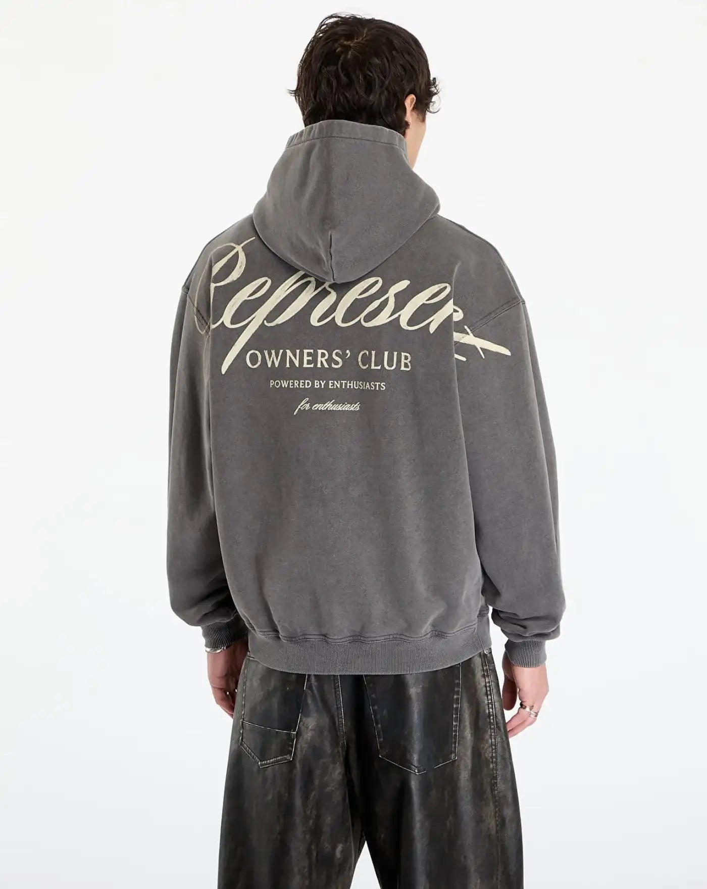 Sudadera Represent Owners Club Script Hoodie OCM41200 47VINTAGE GREY REPRESENT 