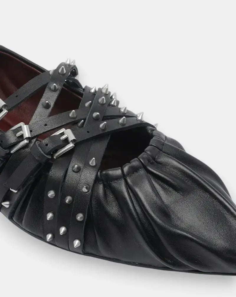 Zapatos Ash Brendah Nappa Foulard BRENDAH03 BLACK ASH 