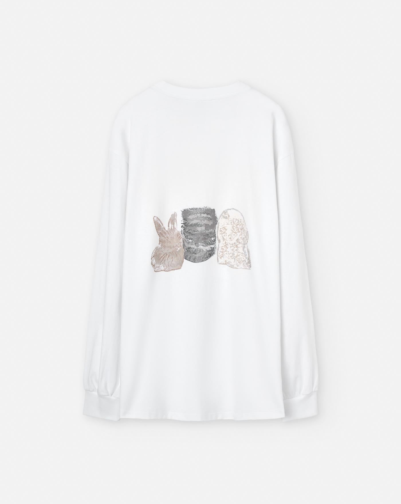 Camiseta Ganni Animals T4275 151 GANNI 