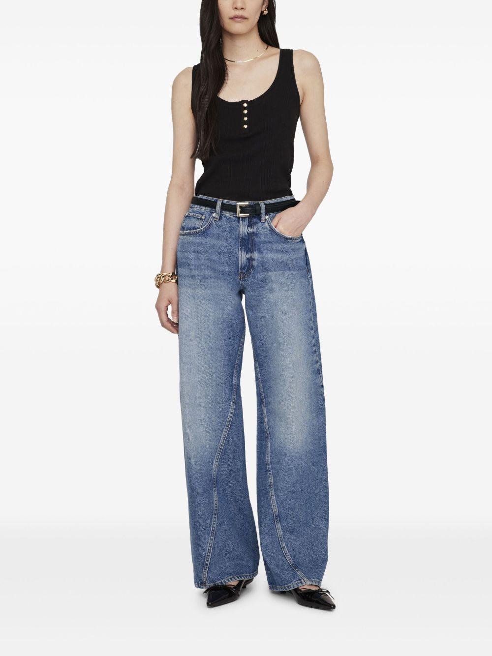 Top Anine Bing Alexia A0810316 BLACK ANINE BING 