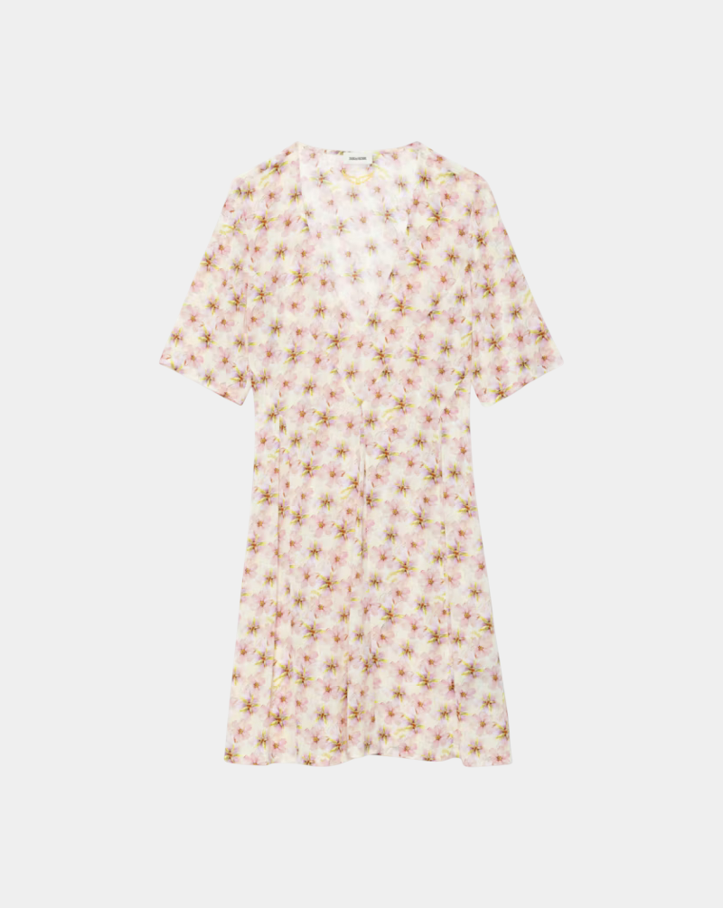 Vestido Zadig & Voltaire Rodalas Smooth Mirror Flowers WWDR02634 716 ZADIG & VOLTAIRE 