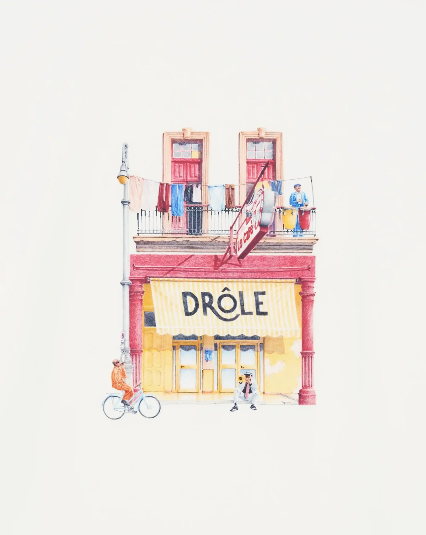 Camiseta Drole de Monsieur Drole Cafe K-TS307 CO002OW DROLE DE MONSIEUR 