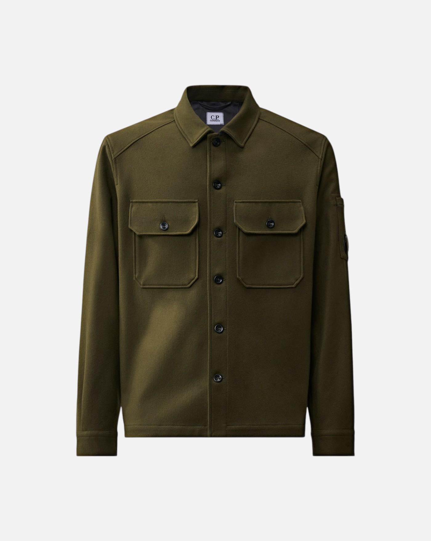 Chaqueta C.P. Company Overshirt In Felted Wool 21CMOS261A110804A 683 C.P. COMPANY 