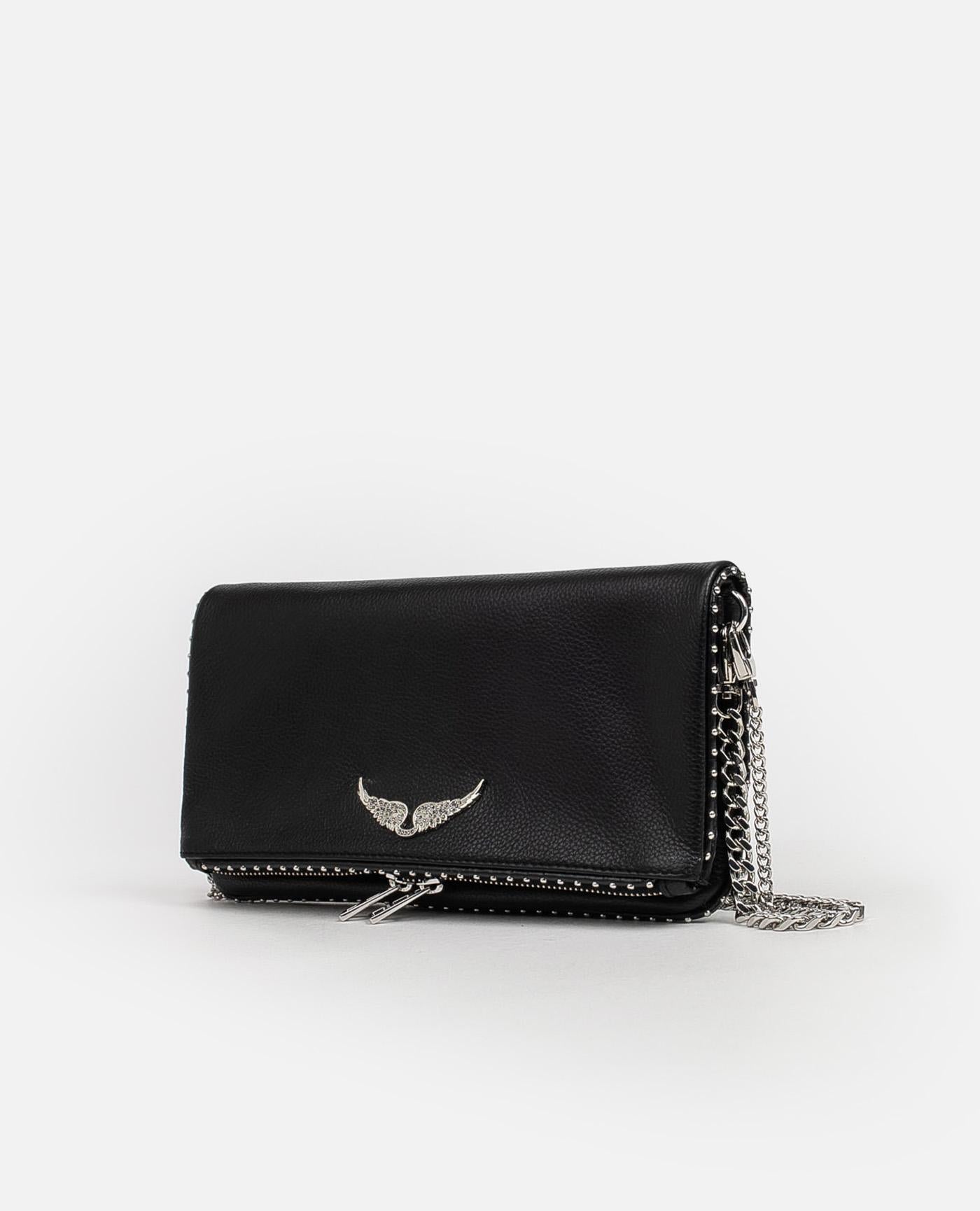 Bolso Zadig & Voltaire Rock Grained Leather + Studs LWBA00002 NOIR 001 ZADIG & VOLTAIRE 