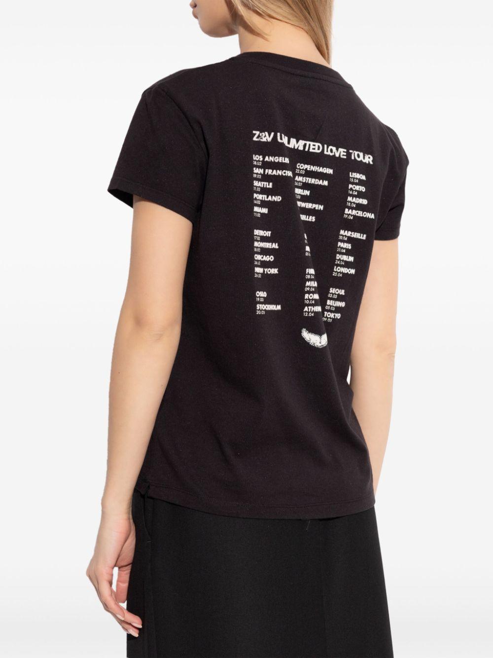 Camiseta Zadig & Voltaire Concert Cherry Love JWTS02684 BLACK ZADIG & VOLTAIRE 