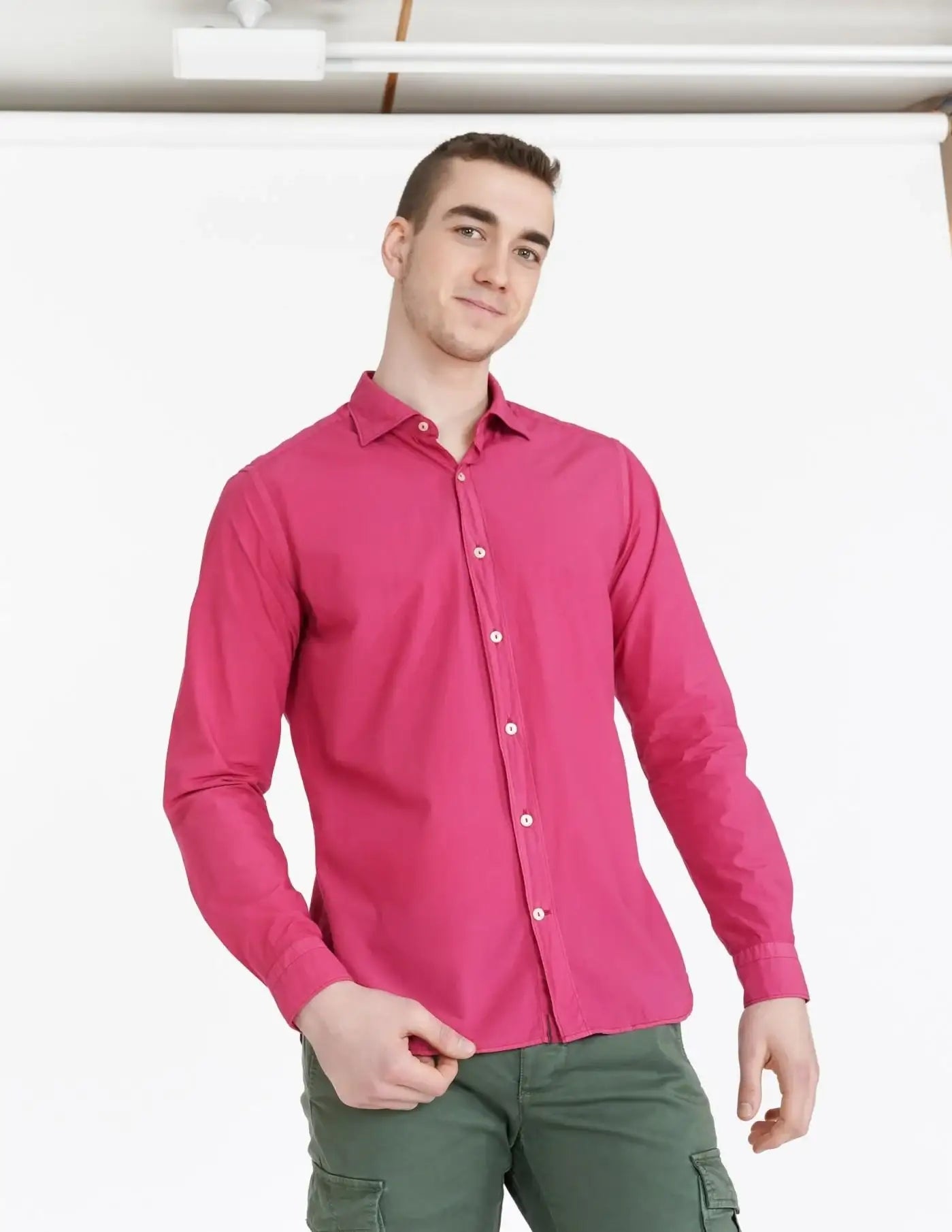 Camisa Tintoria Mattei Tinto in Cappo 1T5ZNB9UJ1 54 TINTORIA MATTEI 