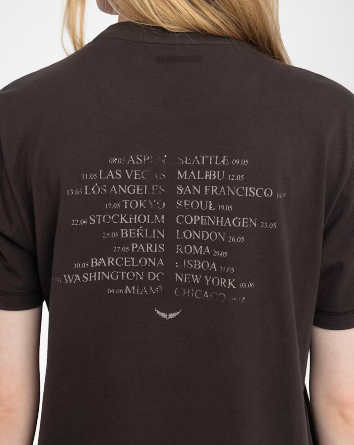 Camiseta Zadig & Voltaire Edwin Hc Concert Wild Strass JWTS02816 213 ZADIG & VOLTAIRE 