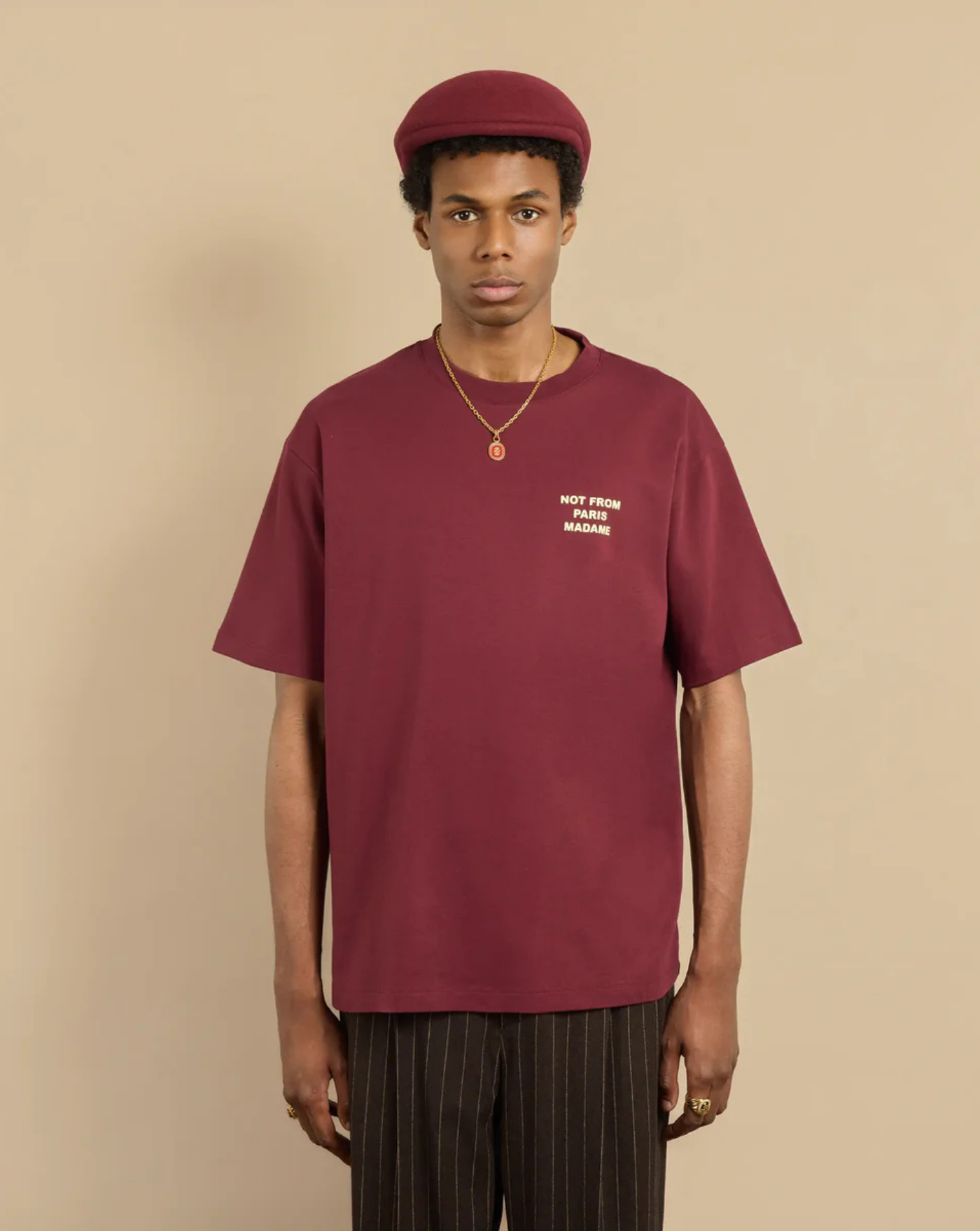 Camiseta Drole de Monsieur Le T-Shirt Slogan TS203 CO002 WN DROLE DE MONSIEUR 