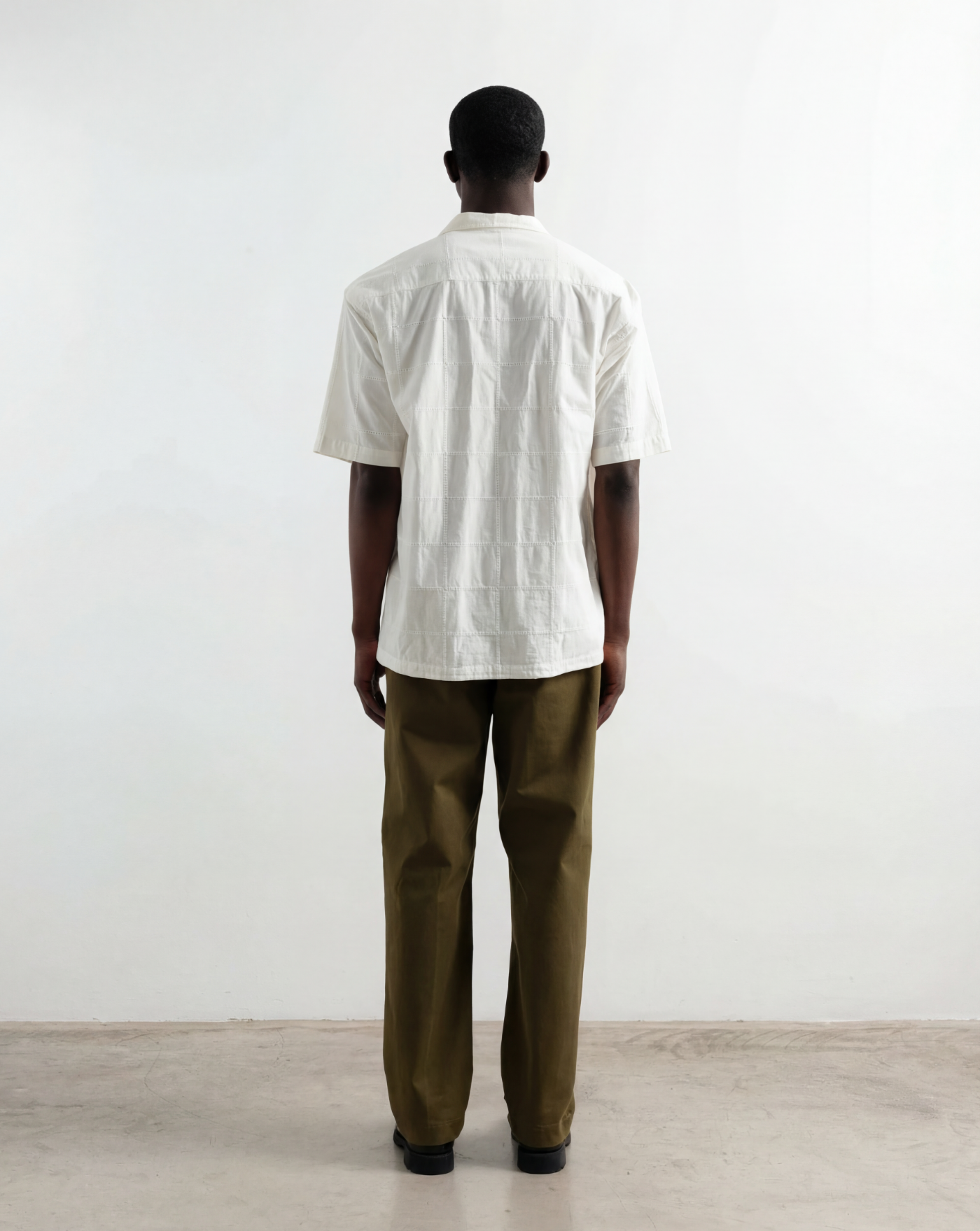 Camisa Edmmond Freedom Short Sleeve 1261021010 PLAIN OFF WHITE EDMMOND 
