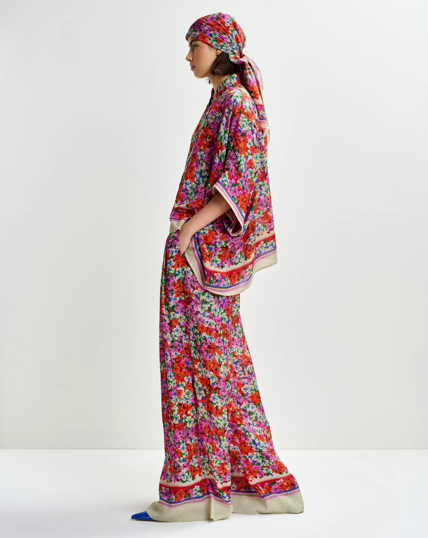 Pantalon Essentiel Antwerp Joek Wide Leg Pants JOEK J1FGFIRE GLOW ESSENTIEL ANTWERP 