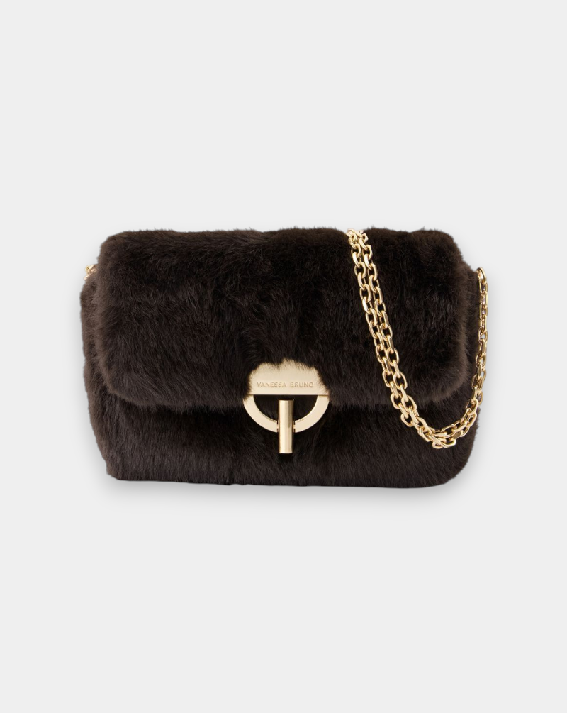Bolso Vanessa Bruno Moon Moyen Handbag 5HVE30 V40533CHOCOLATE VANESSA BRUNO 