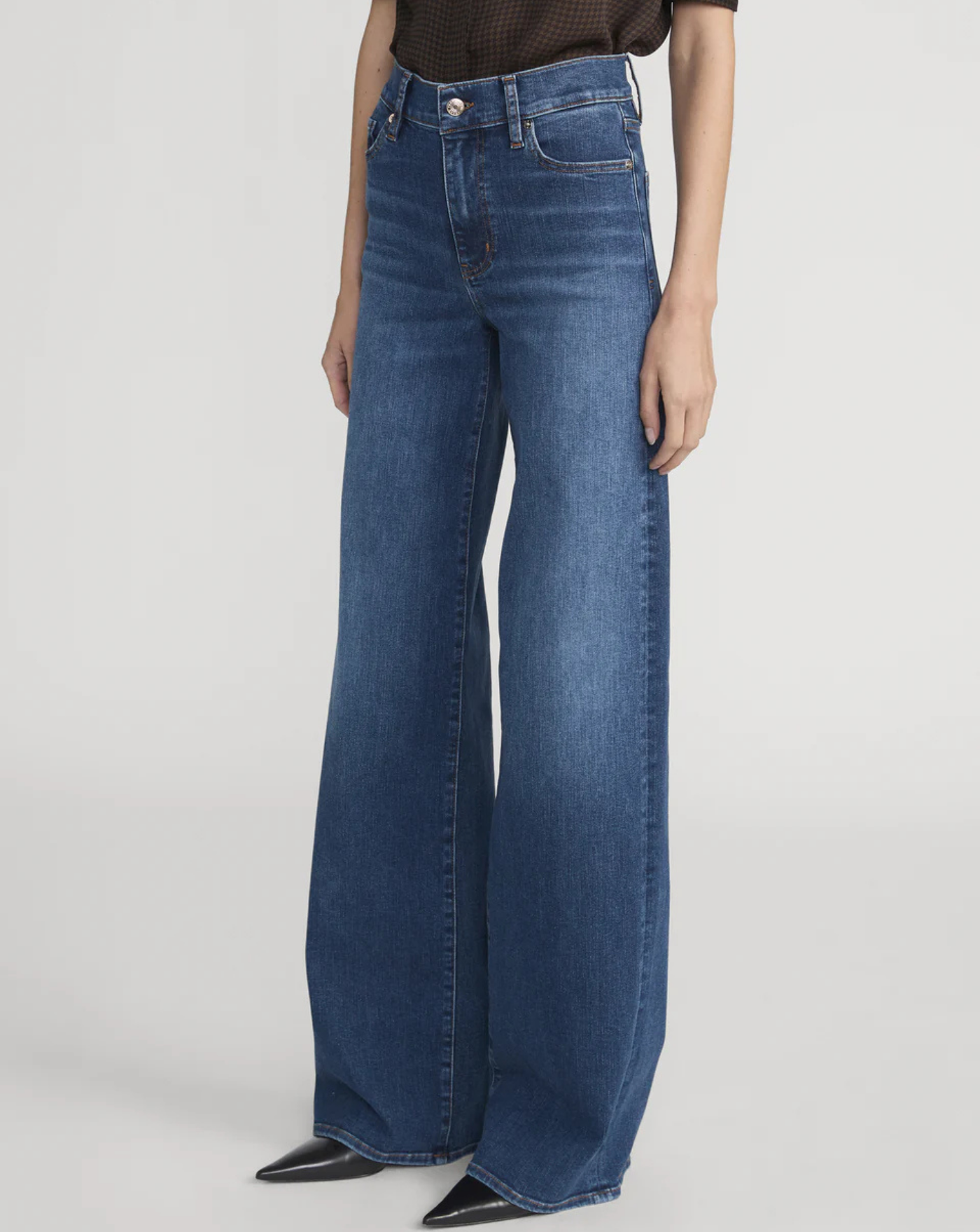 Denim Frame Le Slim Palazzo Long LSPL814 SOLCBLUE FRAME 