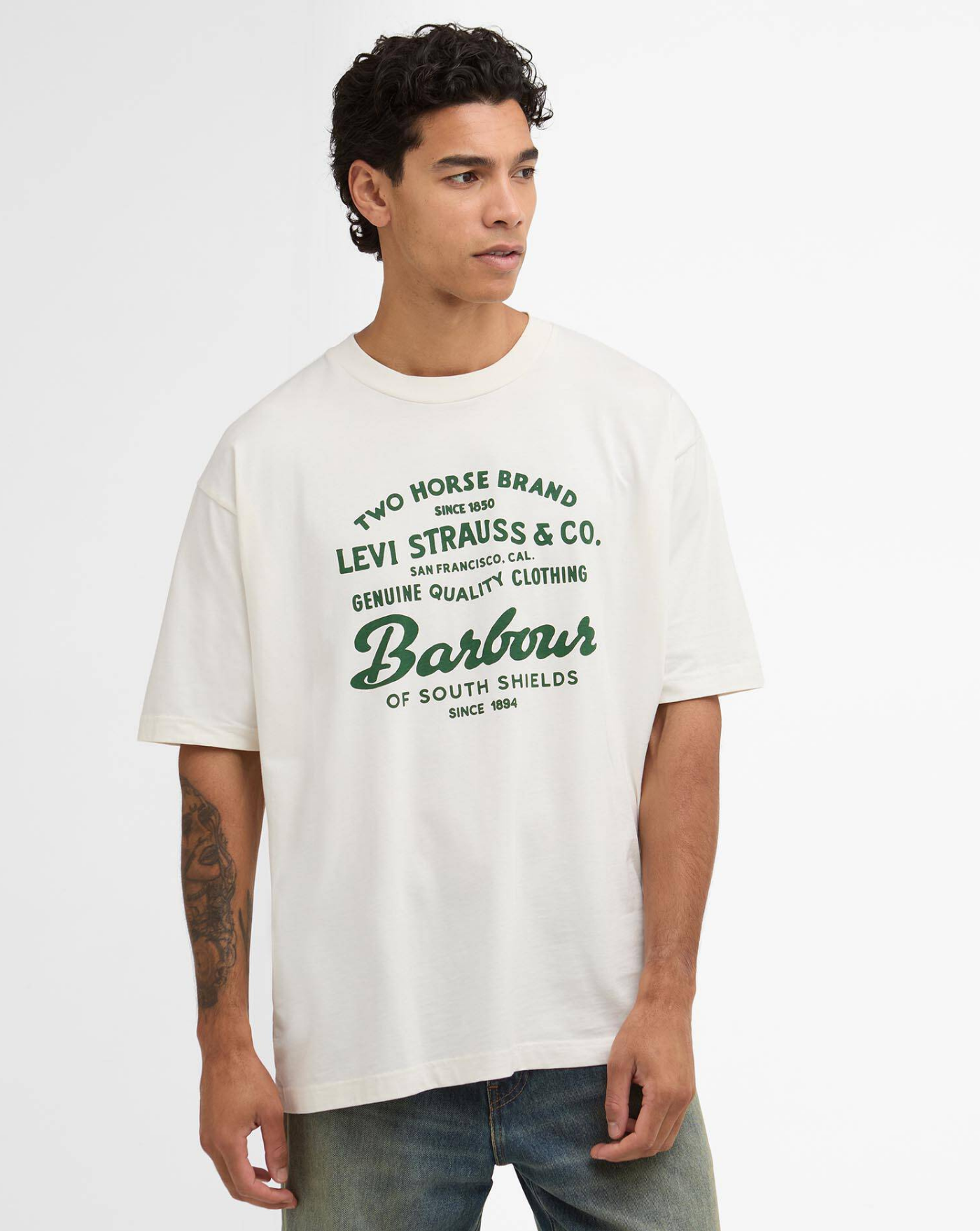 Camiseta Barbour x Levi's Graphic T-Shirt MTS1513WH 32 BARBOUR 