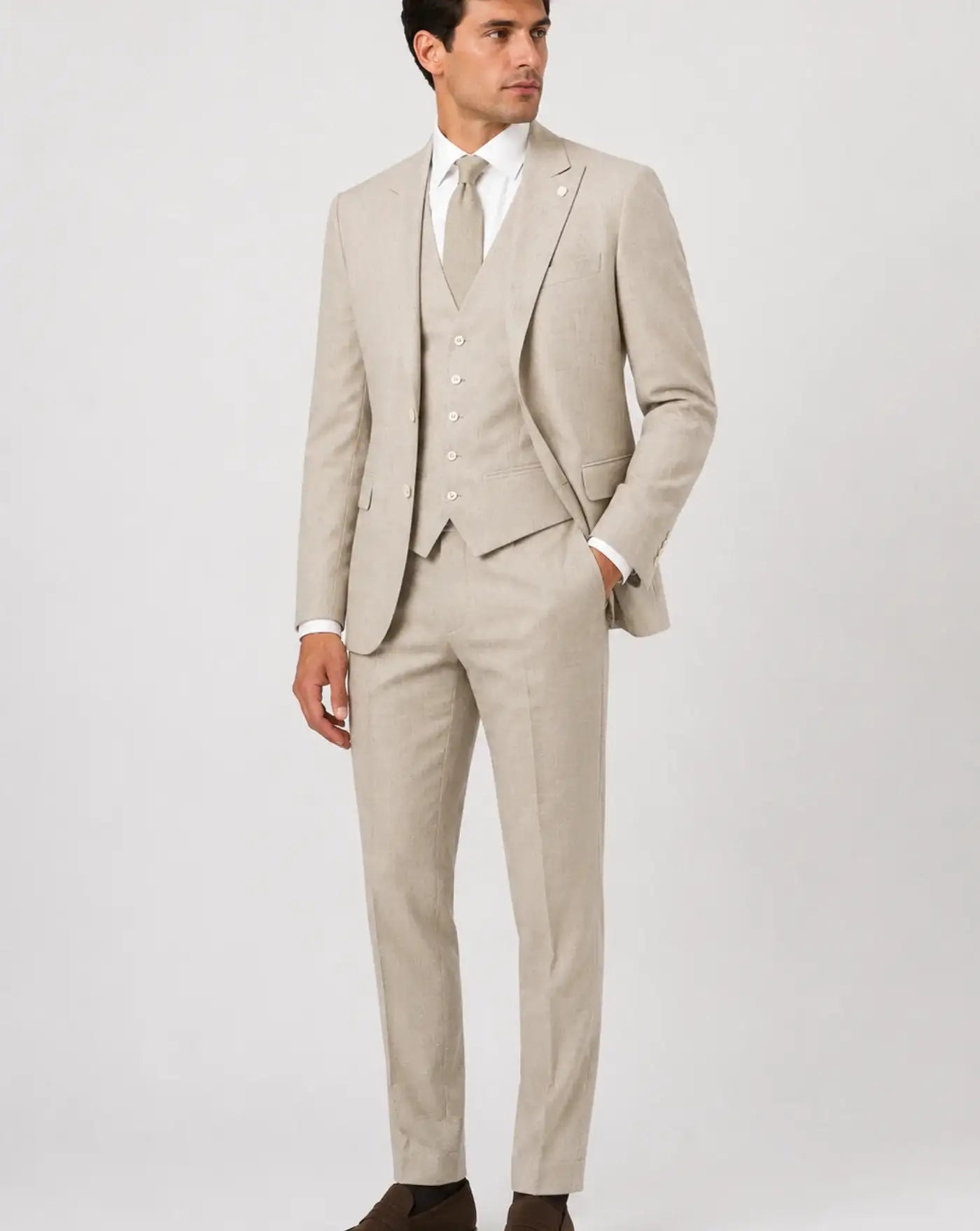 Traje Ramon Sanjurjo 3 Piezas RS8366 8069 12BEIGE RAMON SANJURJO 