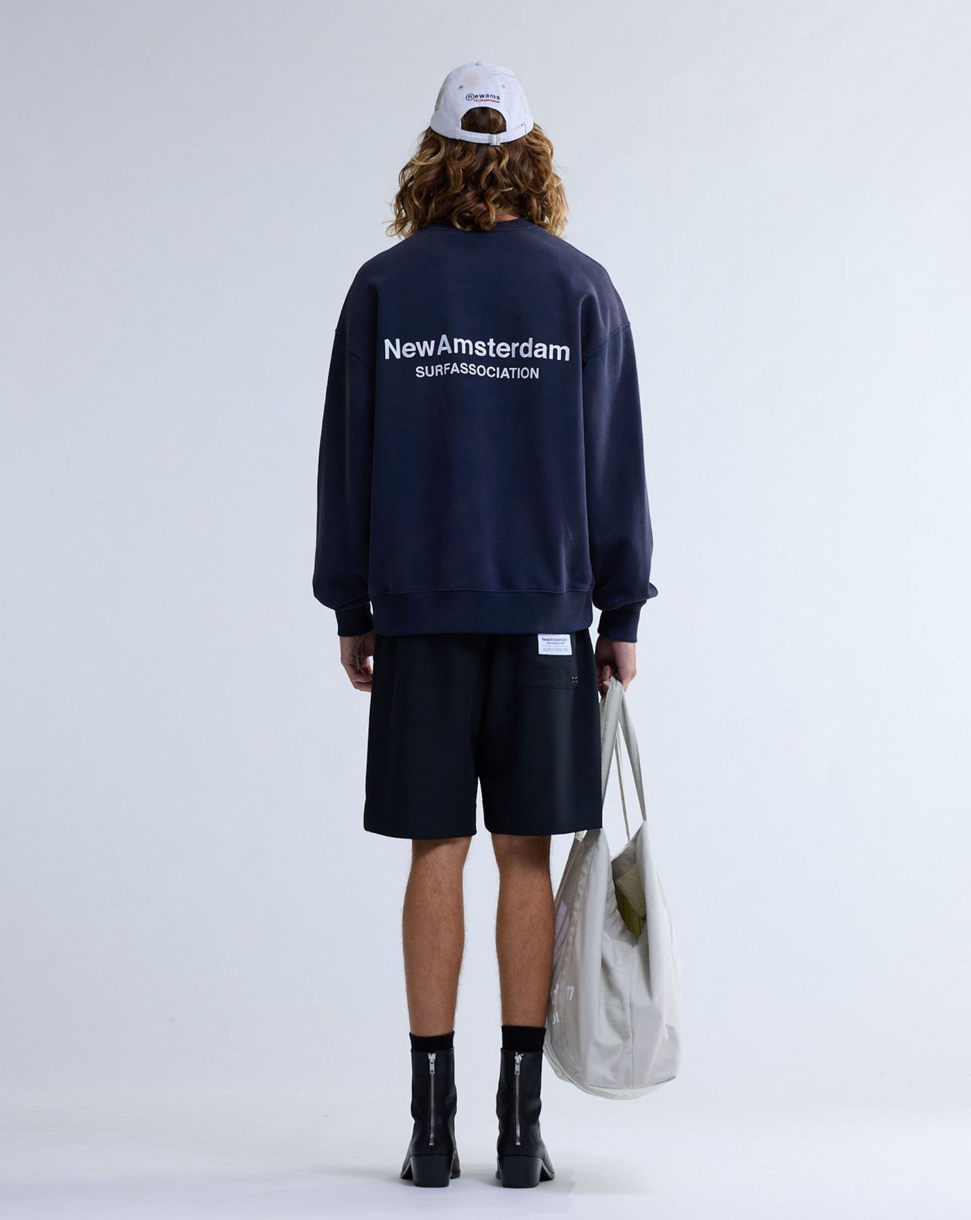 Sudadera New Amsterdam Logo Crew ecj 2601116001 NAVY NEW AMSTERDAM 