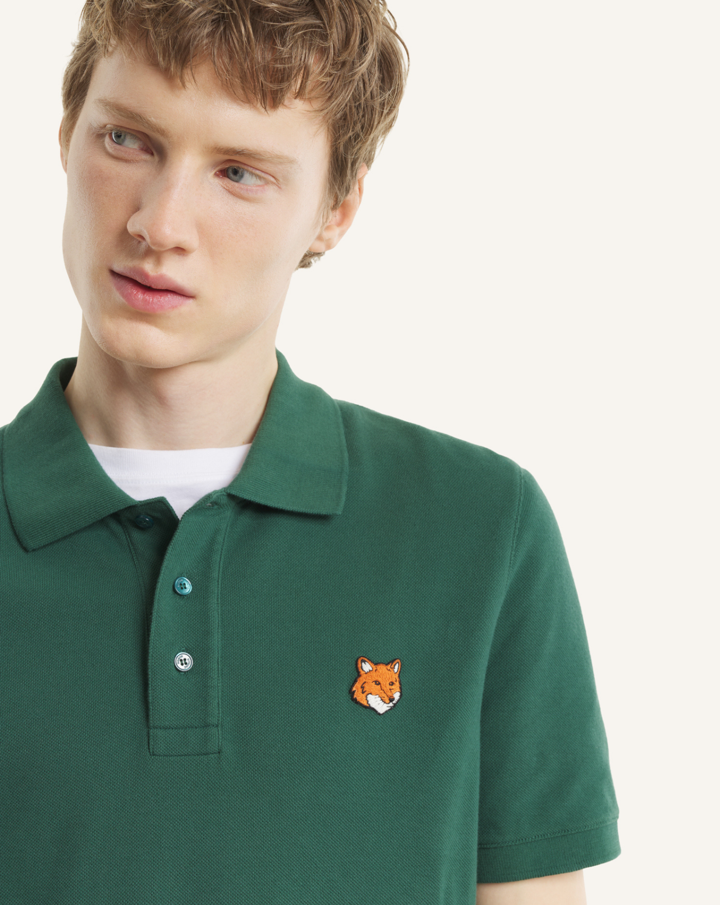 Polo Maison Kitsune Fox Head PM00209KP0002 P399 MAISON KITSUNE 