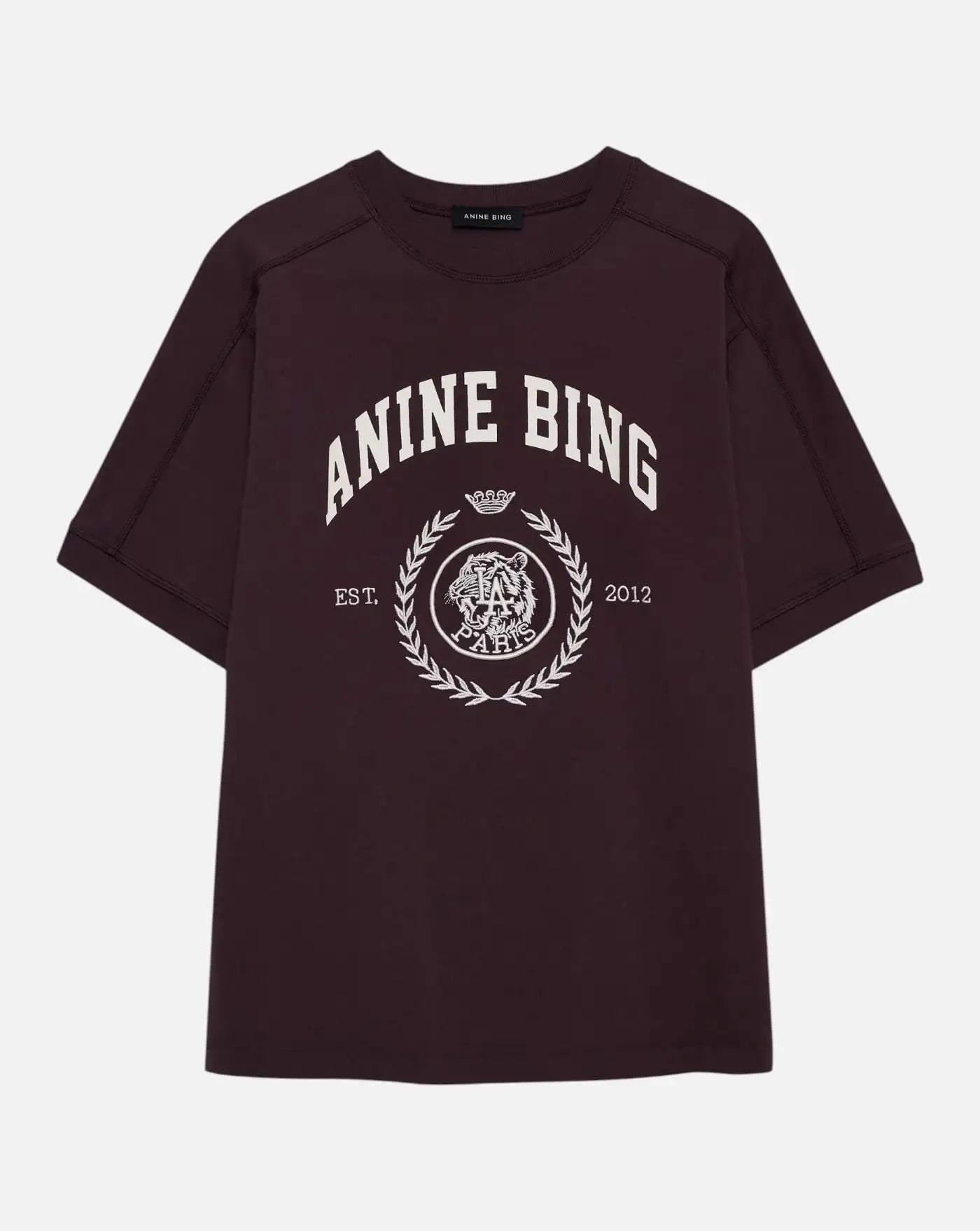 Camiseta Anine Bing JAYLIN TEE COLLEGIATE - FIG A0812695BGN28 FIG ANINE BING 