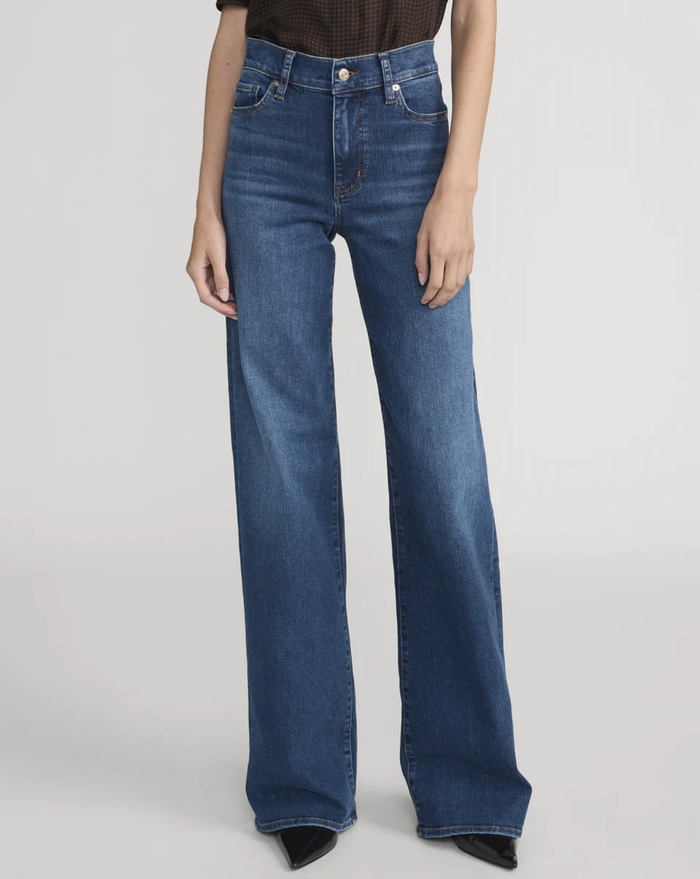 Denim Frame Le Slim Palazzo Long LSPL814 SOLCBLUE FRAME 