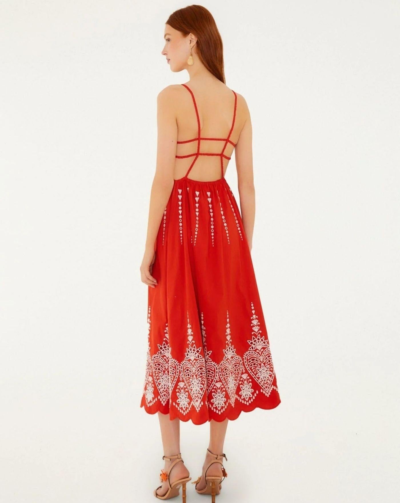 Vestido Farm Rio Heart Richilieur 355789 RED FARM RIO 