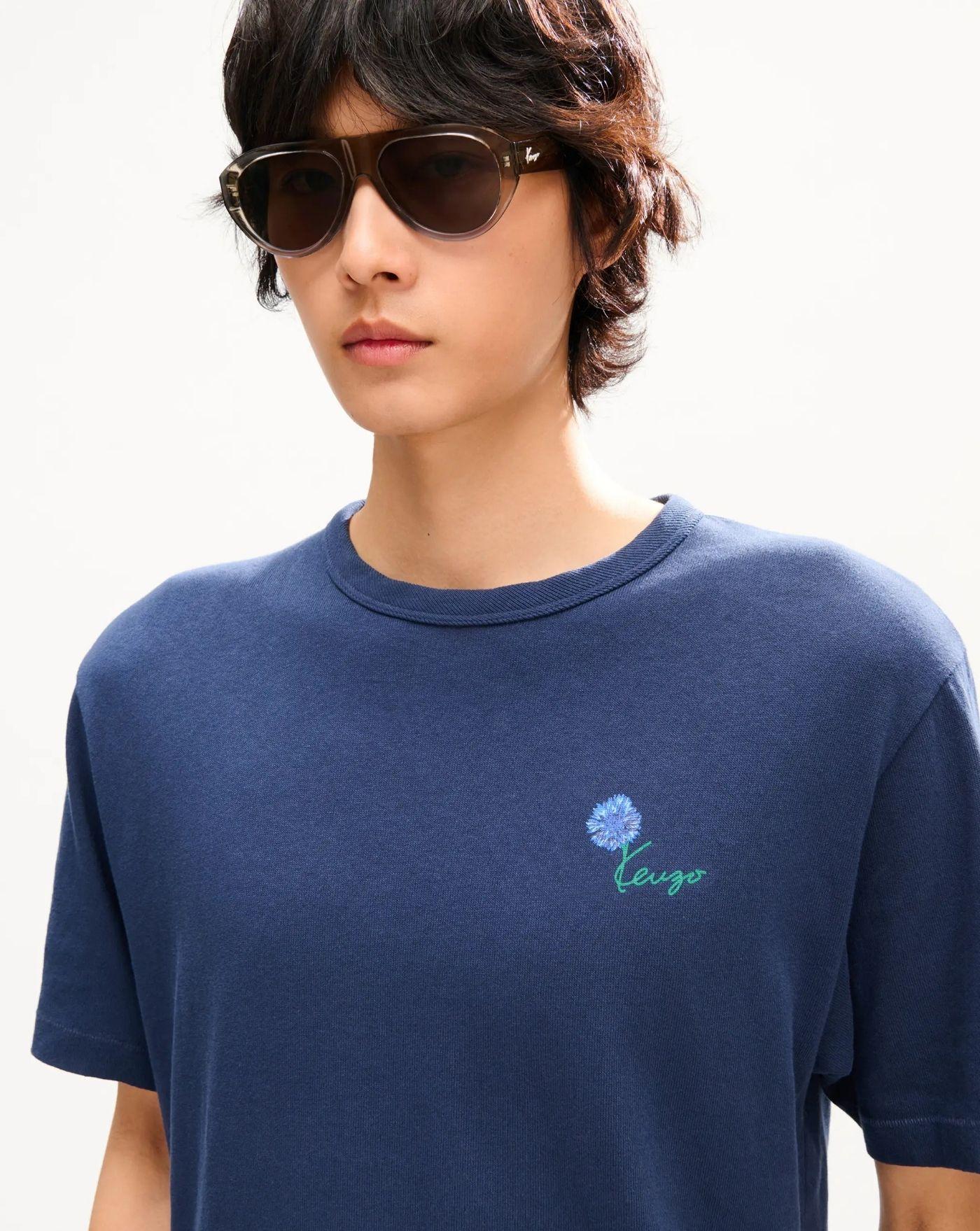 Camieseta Kenzo Tulip<BR/><BR/> FG65TS2934SK 79 BLUE BLACK KENZO 