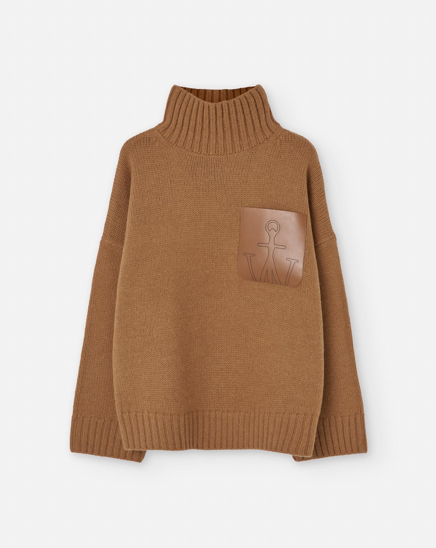 Jersey Jw Anderson Leather Patch Pocket Jumper KW1234YN0367 619 JW ANDERSON 