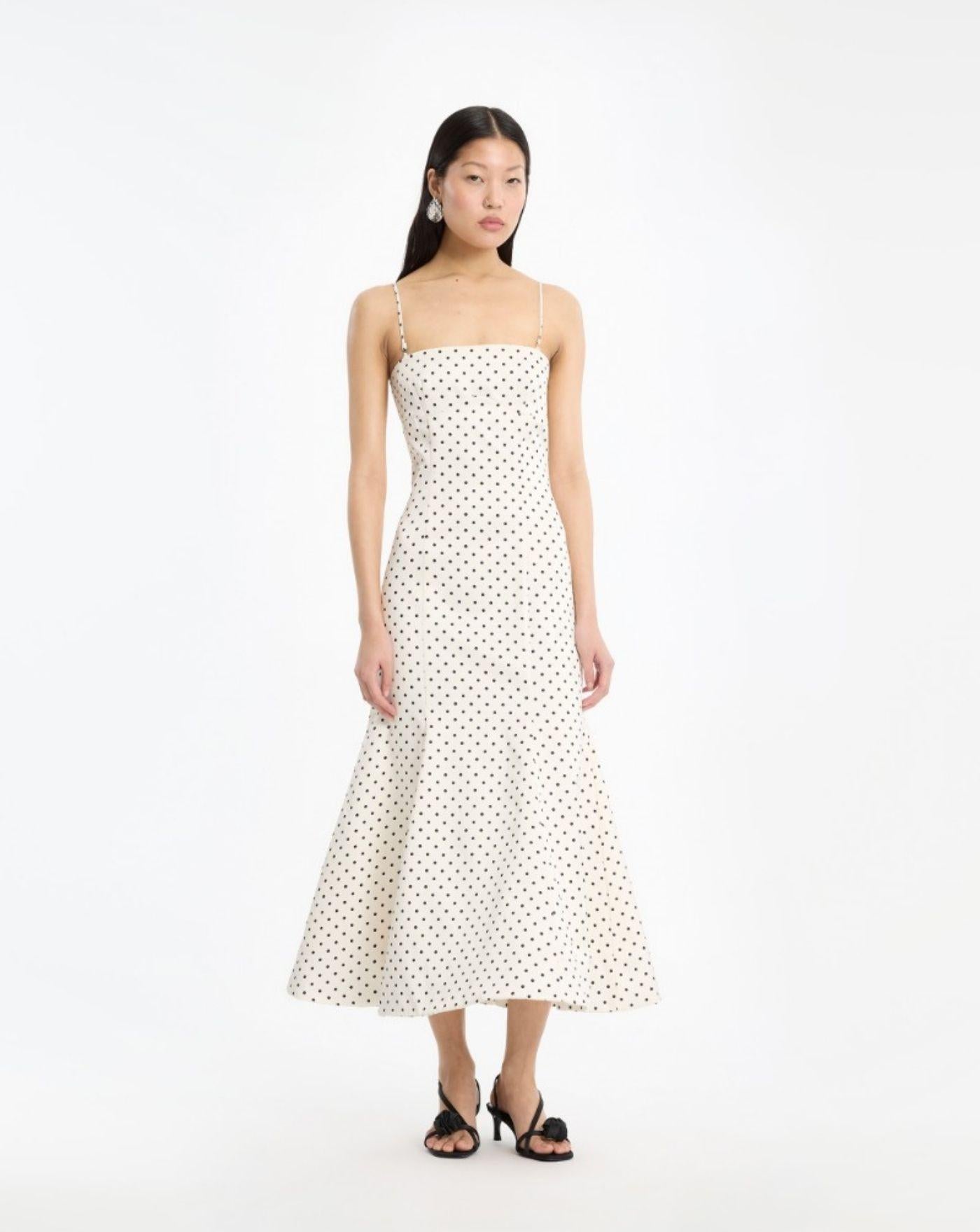 Vestido Rotate Polka Dot Midi Dress 116524803 803 DOT AOP ROTATE 