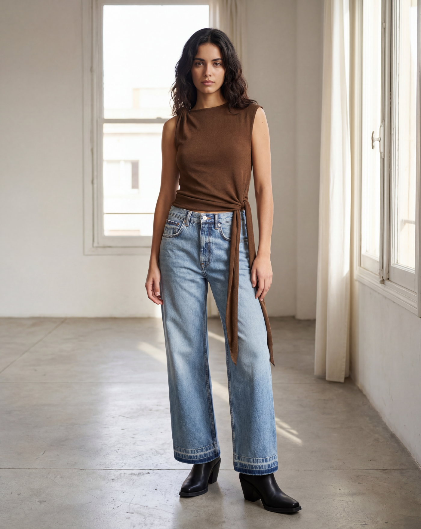 Top Ganni Marl Mesh<BR/><BR/> A1040289 ZWX GANNI 