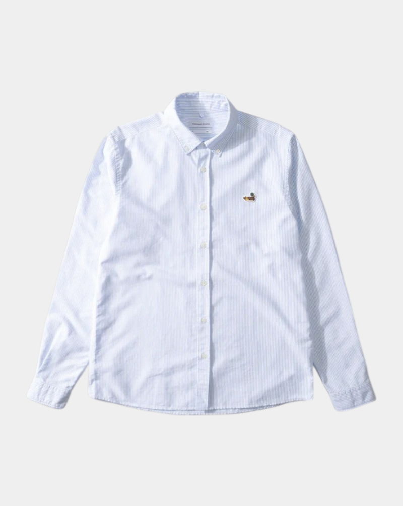 Camisa Edmmond Duck Striped Shirt 1261002500 PLAIN LIGHT BLUE EDMMOND 