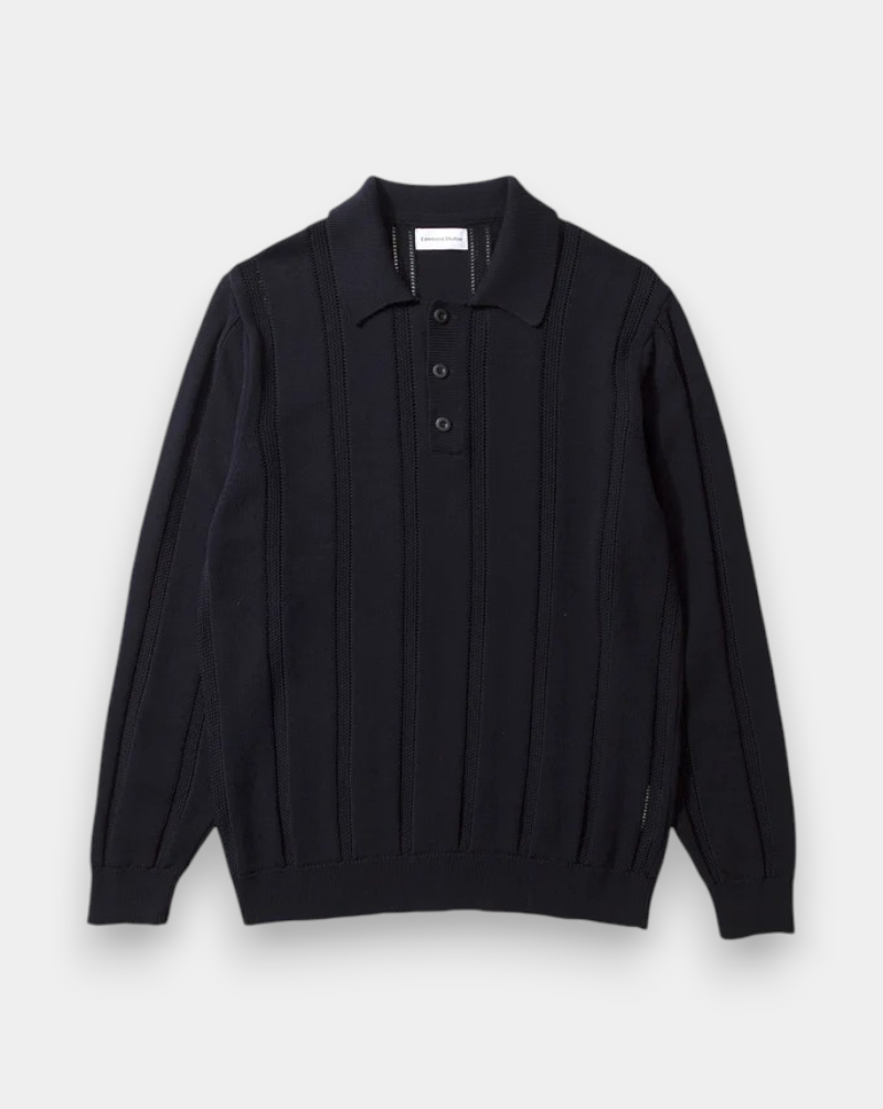 Polo Edmmond Knitted Polo 1266002590 PLAIN NAVY EDMMOND 