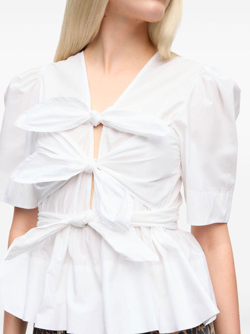 Blusa Ganni Washed Stretch W0309 151 GANNI 