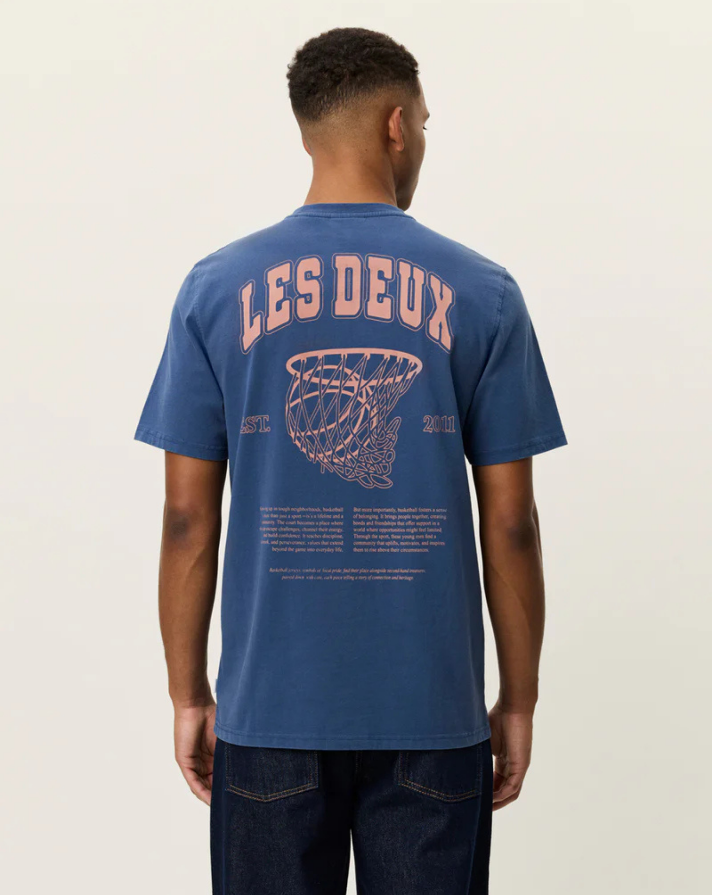Camiseta Les Deux Brady Hoop T-shirt 1001473 430DARK DENIM BLUE LES DEUX 
