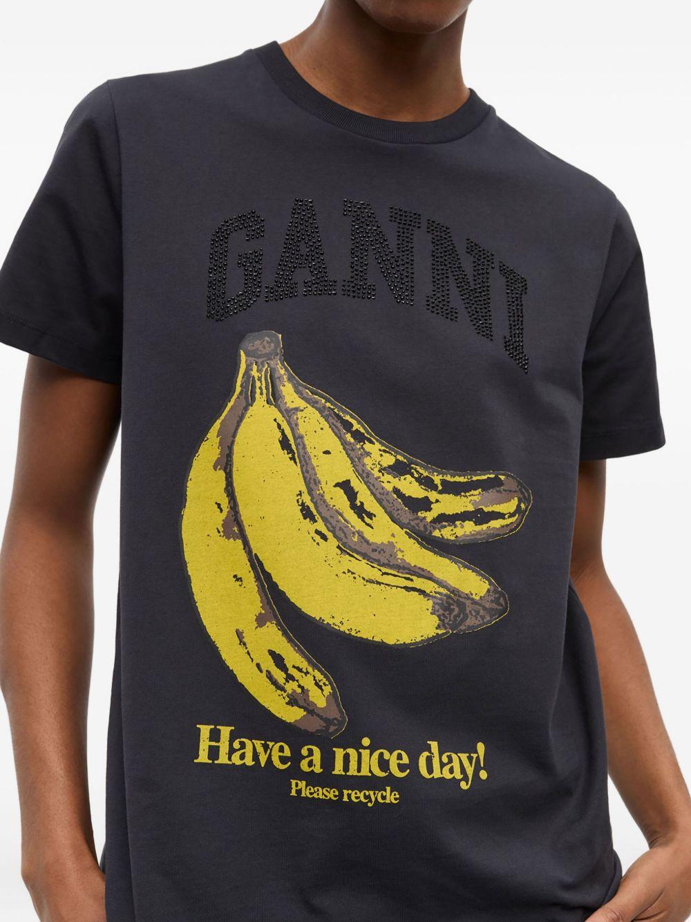Camiseta Ganni Banana T4238 252 GANNI 