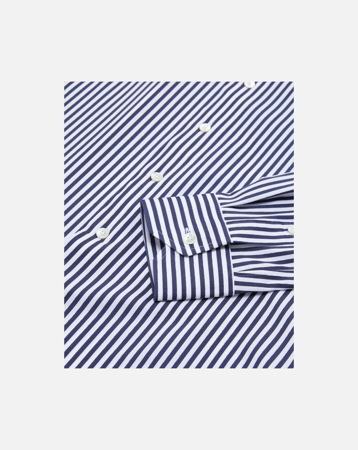 Camisa Traiano Performance jersey shirt T16007 311 168 NAVY STRIPE TRAIANO MILANO 