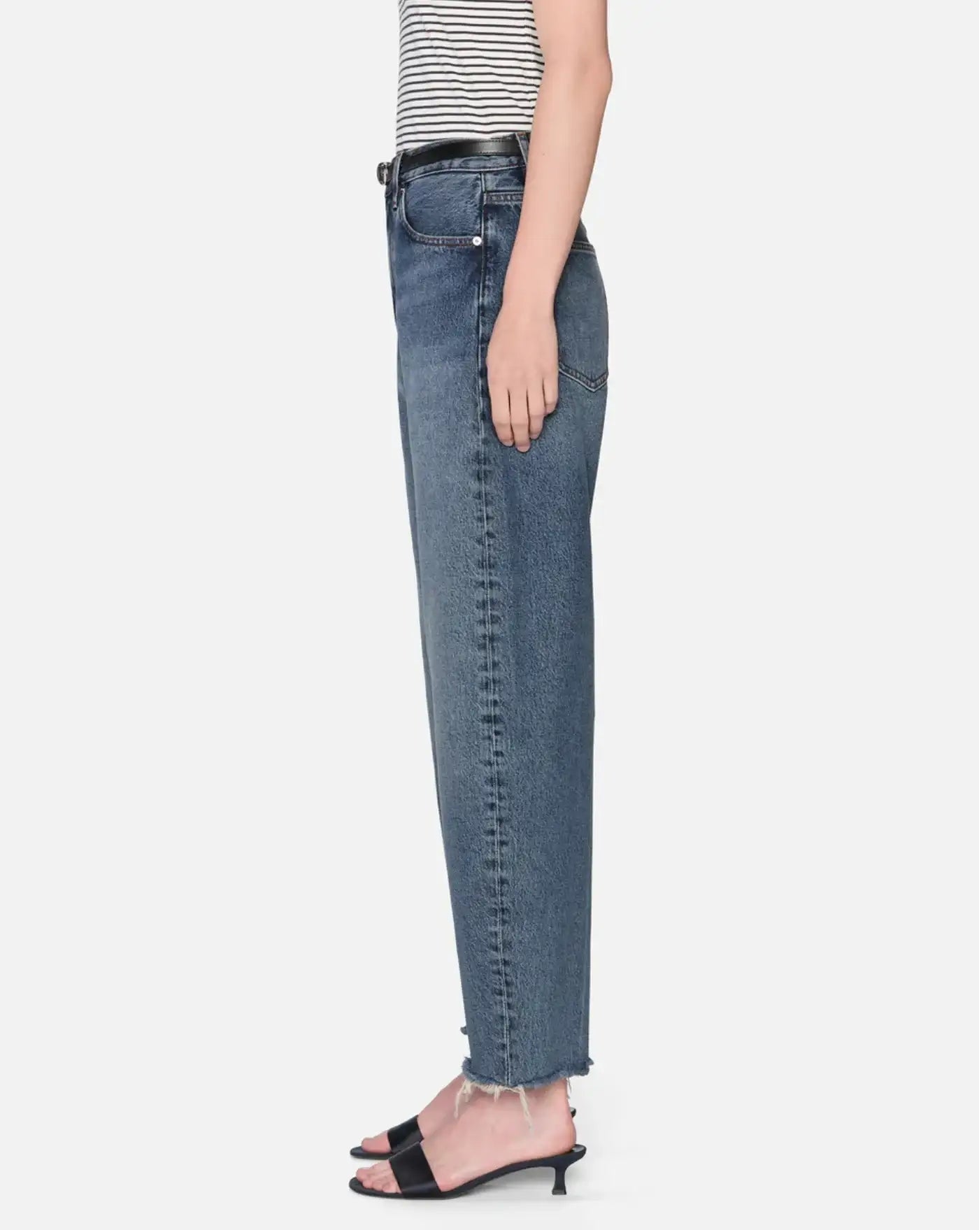 Denim Frame The Bubble Crop Knock Out 2027FR210 KORF FRAME 