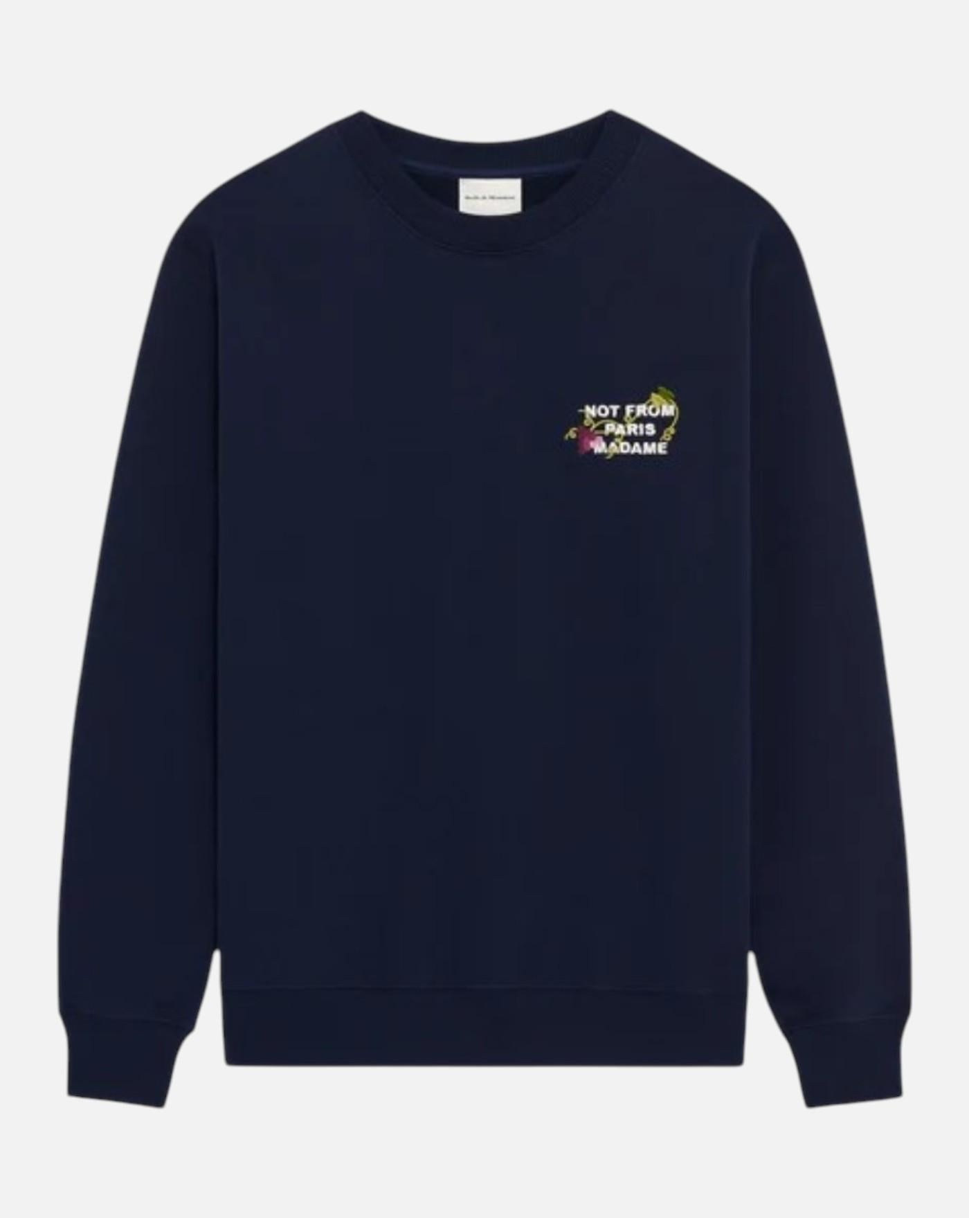 Sudadera Drole de Monsieur Vine Embroidered Slogan Sweatshirt SW209 CO127 NY DROLE DE MONSIEUR 